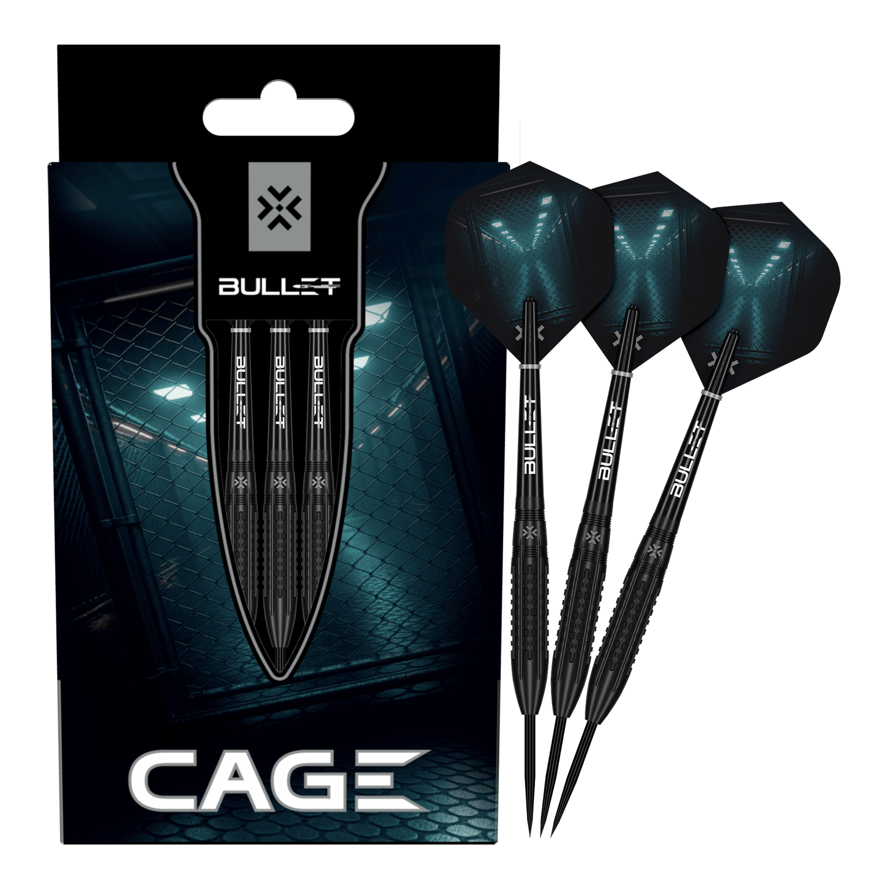 Dardos de acero Bullet Cage Abgebildet sind die Bullet Cage Steeldarts. Das Produkt eignet sich ideal für Dartspieler.