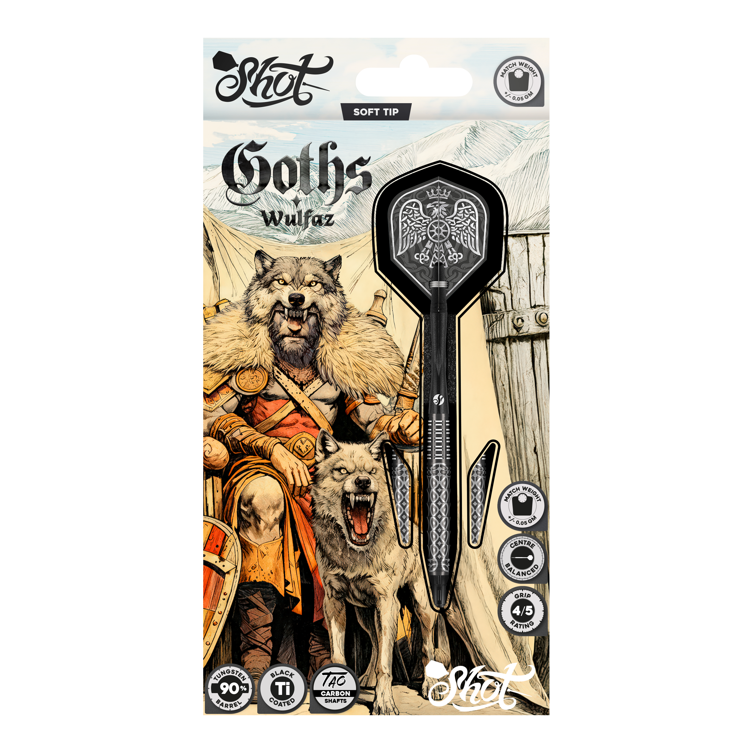 Dardos blandos Shot Goths Wulfaz - 20 g Dardos blandos Shot Goths Wulfaz - 20 g