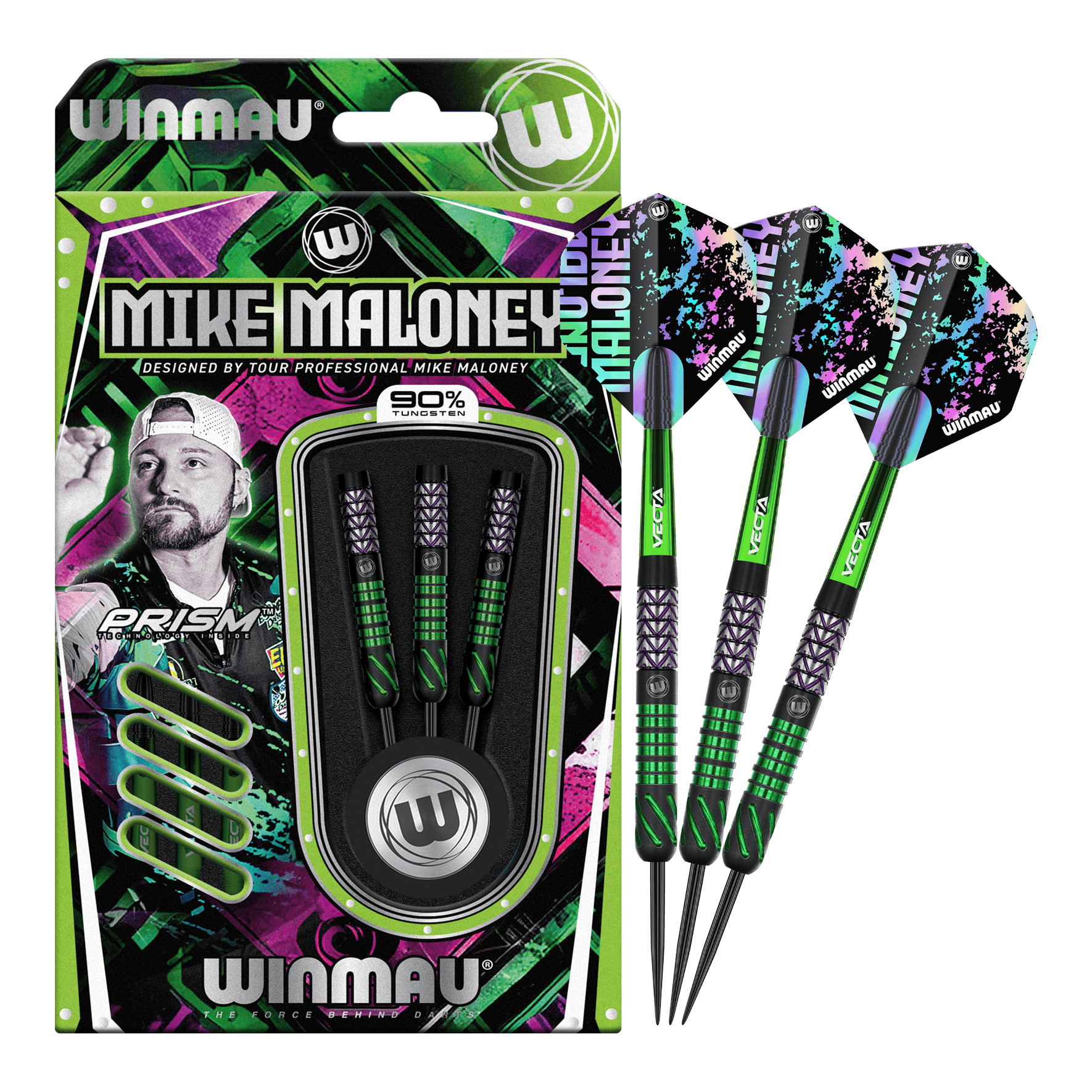 dardos de acero Winmau Mike Maloney Das Bild zeigt die Winmau Mike Maloney Steeldarts. Diese Darts sind bekannt für ihre hohe Qualität.