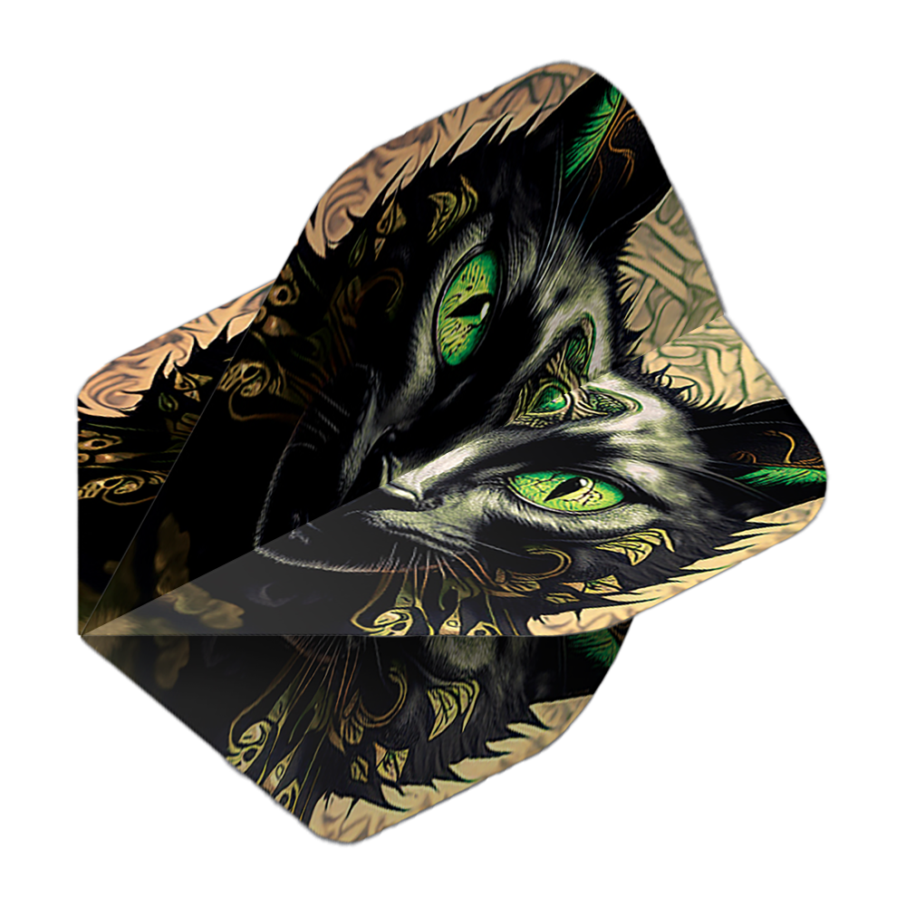 Vuelos de pentatlón Cat Mehrere Pentathlon Flights Katze sind abgebildet. Das Design enthält eine Figur.