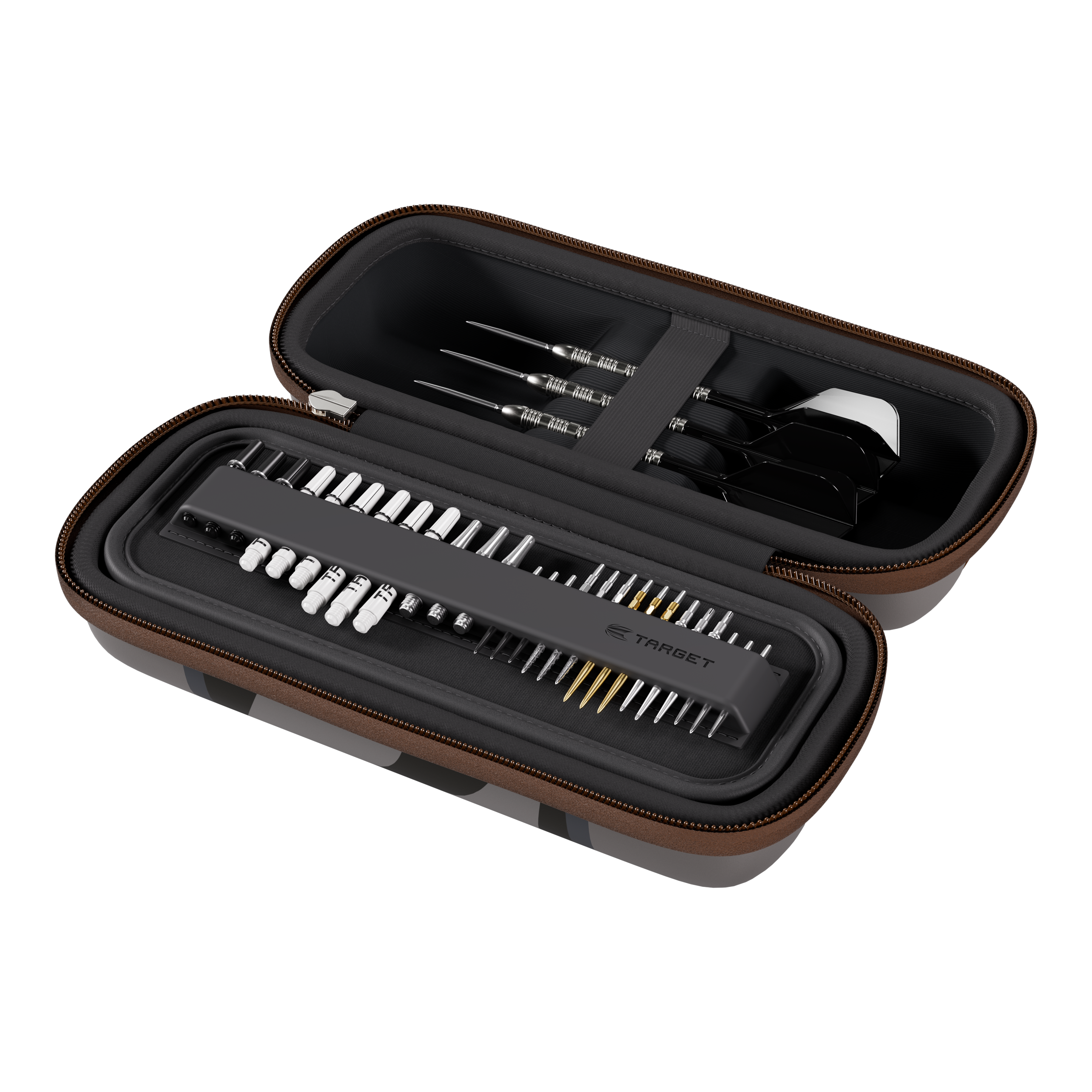 Estuche para dardos Star Wars Boa de Target - Mandalorian Hier sieht man das Target Star Wars Boa Dartcase - Mandalorian. Dieses Dartcase zeigt ein Mandalorian-Motiv aus dem Star Wars Universum.
