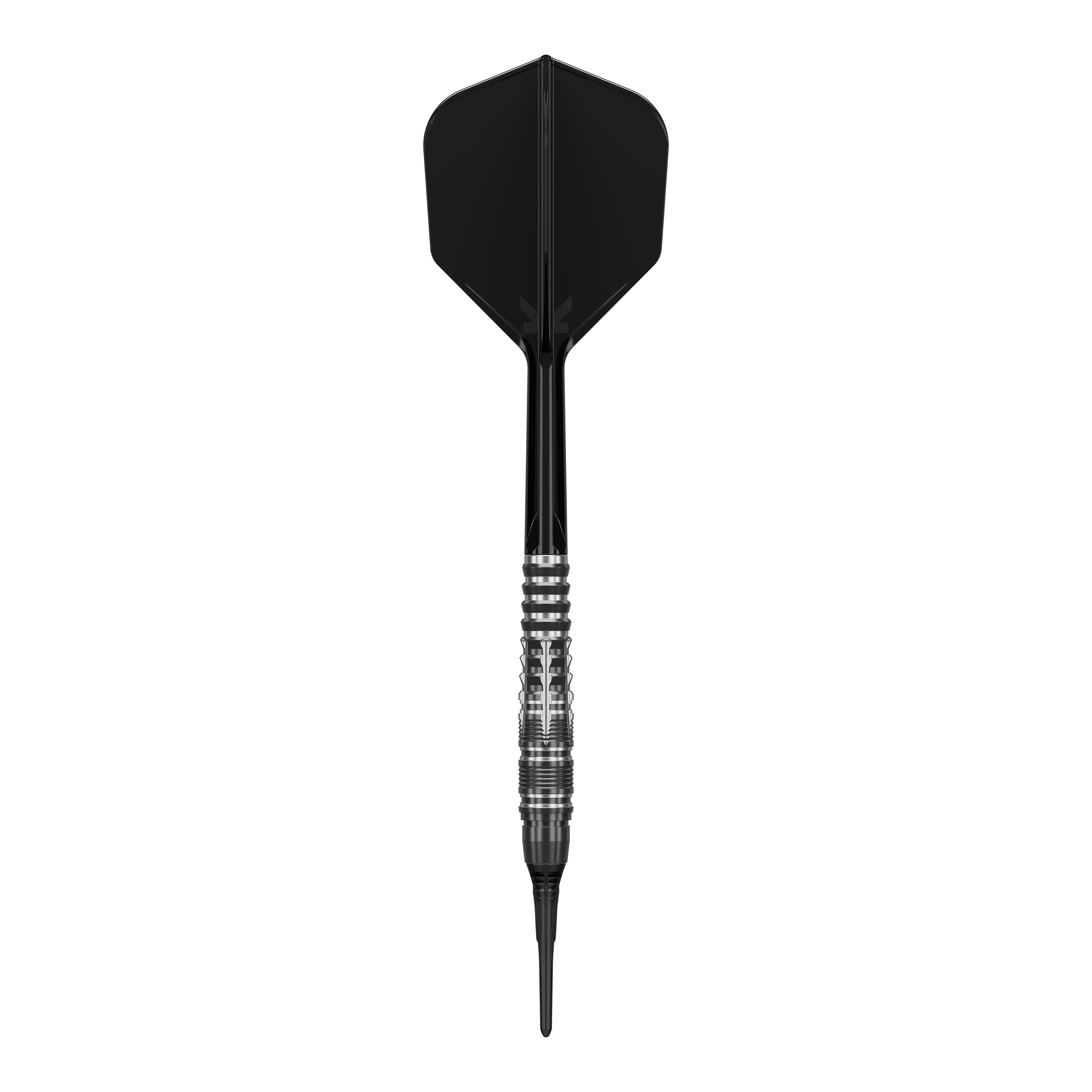 Hier sieht man die Target Black Marque Blaze Softdarts - 18g. Sie sind speziell für den Softdart-Sport entwickelt.