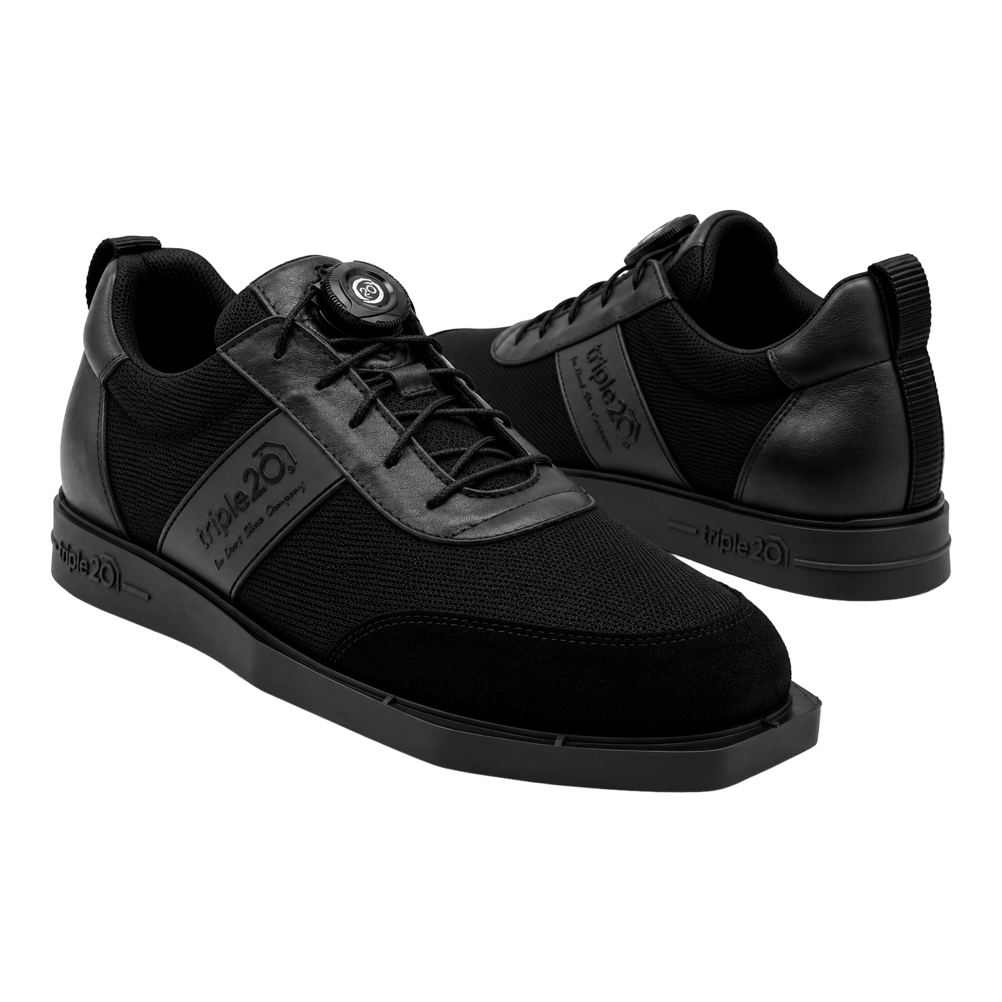 Zapatillas Triple20 Dart de tela con cierre giratorio - Negras Zapatillas Triple20 Dart de tela con cierre giratorio - Negras