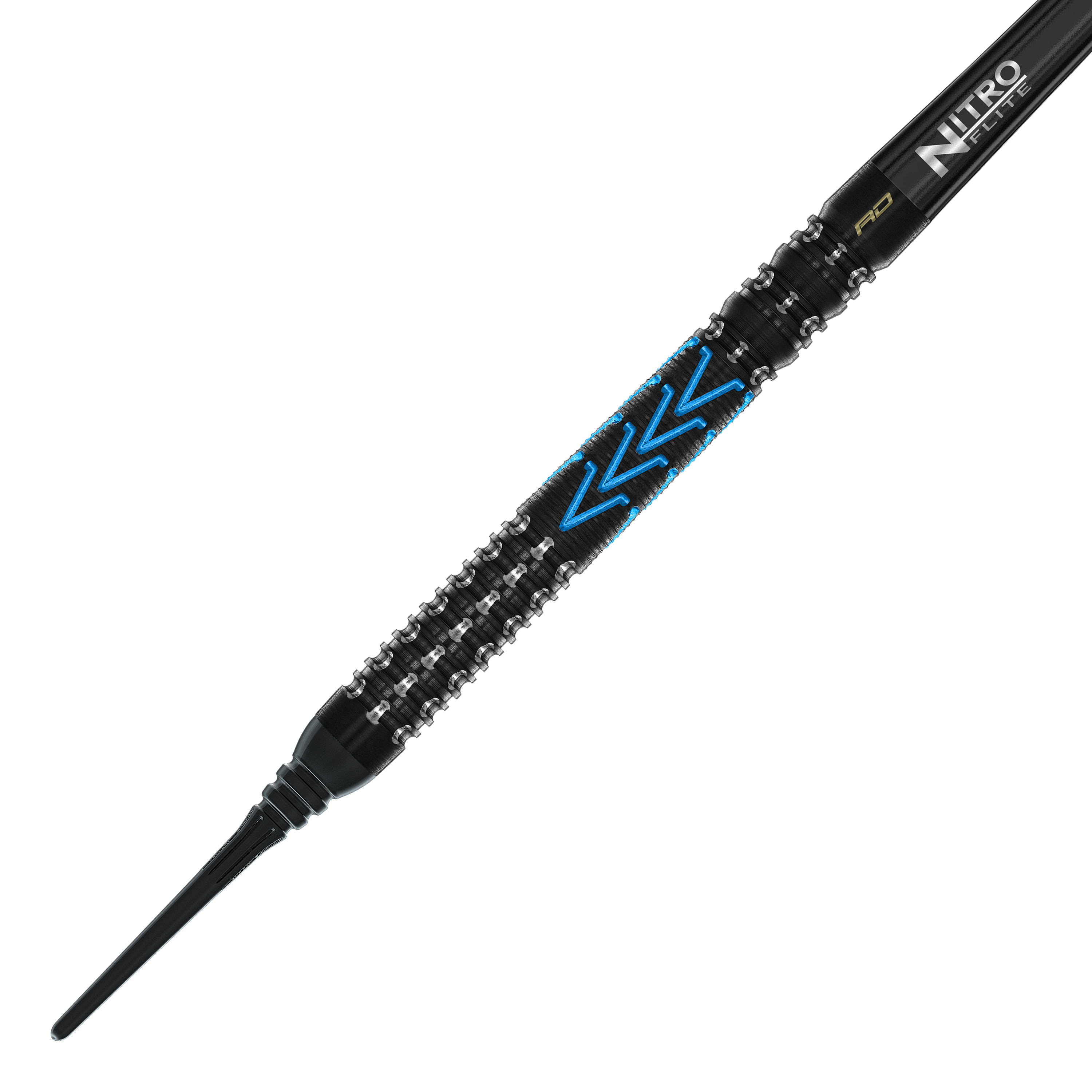 Das Bild präsentiert Red Dragon Amp Tapered Softdarts mit einem Gewicht von 20g. Die Softdarts bieten ein schlankes Design für gutes Handling.