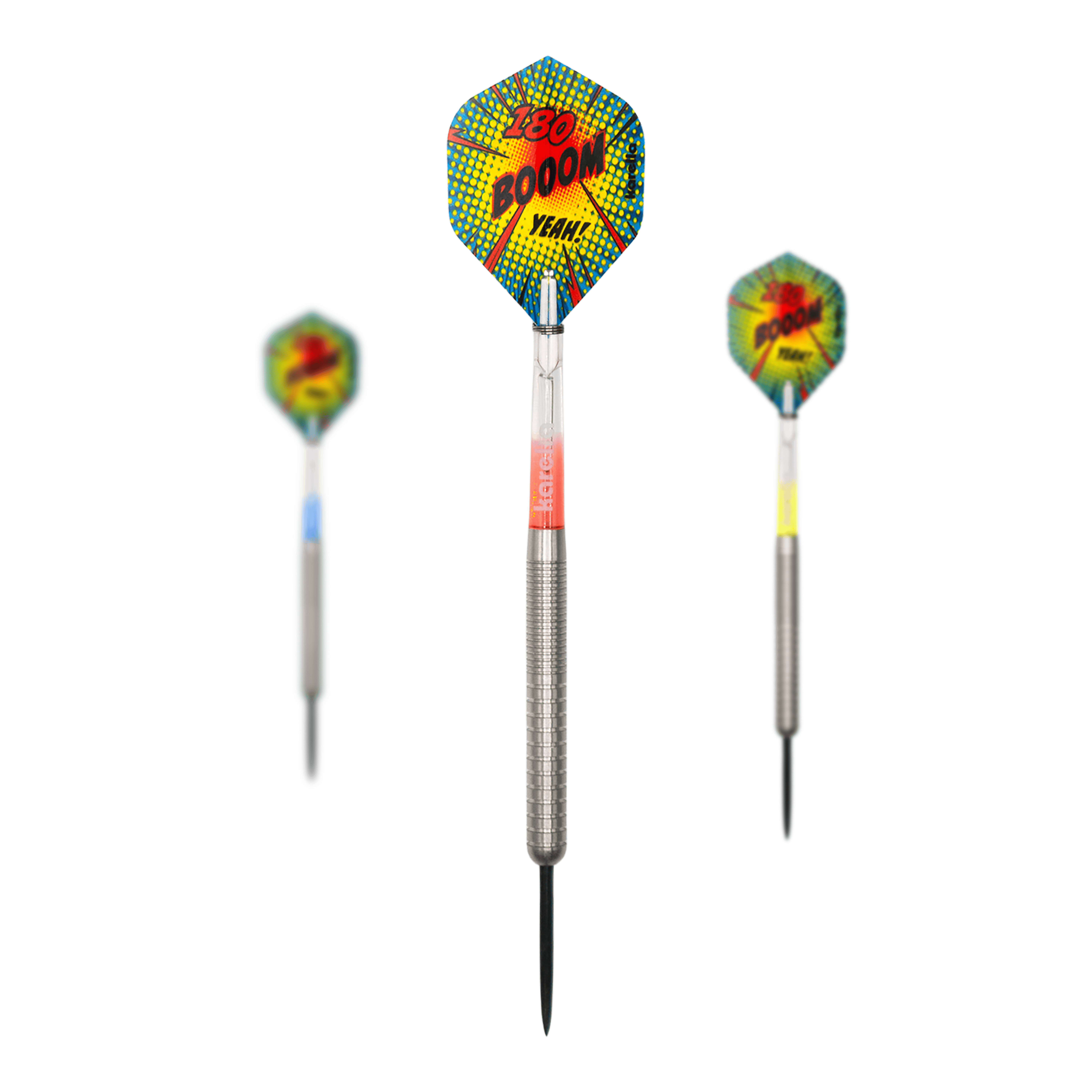 Dardos de acero Karella Comic Line CL-1 - 22 g Dieses Bild zeigt die Karella Comic Line CL-1 Steeldarts mit einem Gewicht von 22g. Die Steeldarts sind für Dartsport-Enthusiasten geeignet.