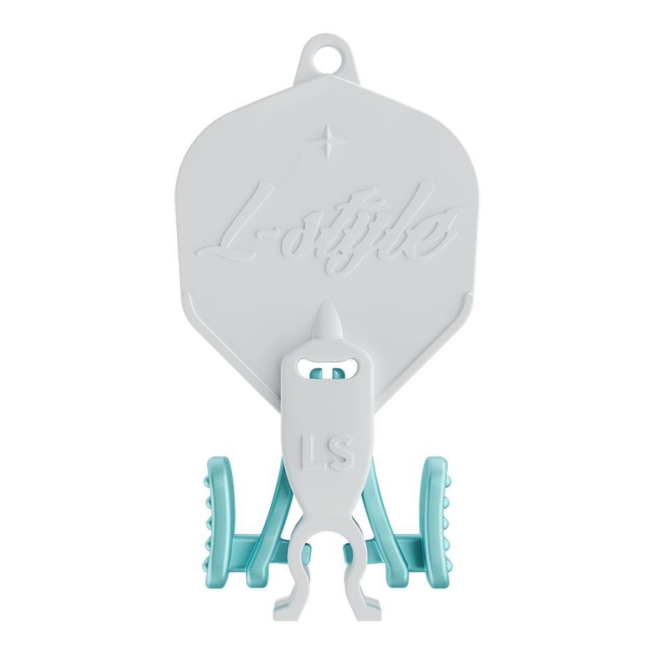 Abgebildet ist das L-Style L-System Key-2 Flight Shaft Remover Tool. Mit diesem Tool können Dart-Shafts einfach entfernt werden.
