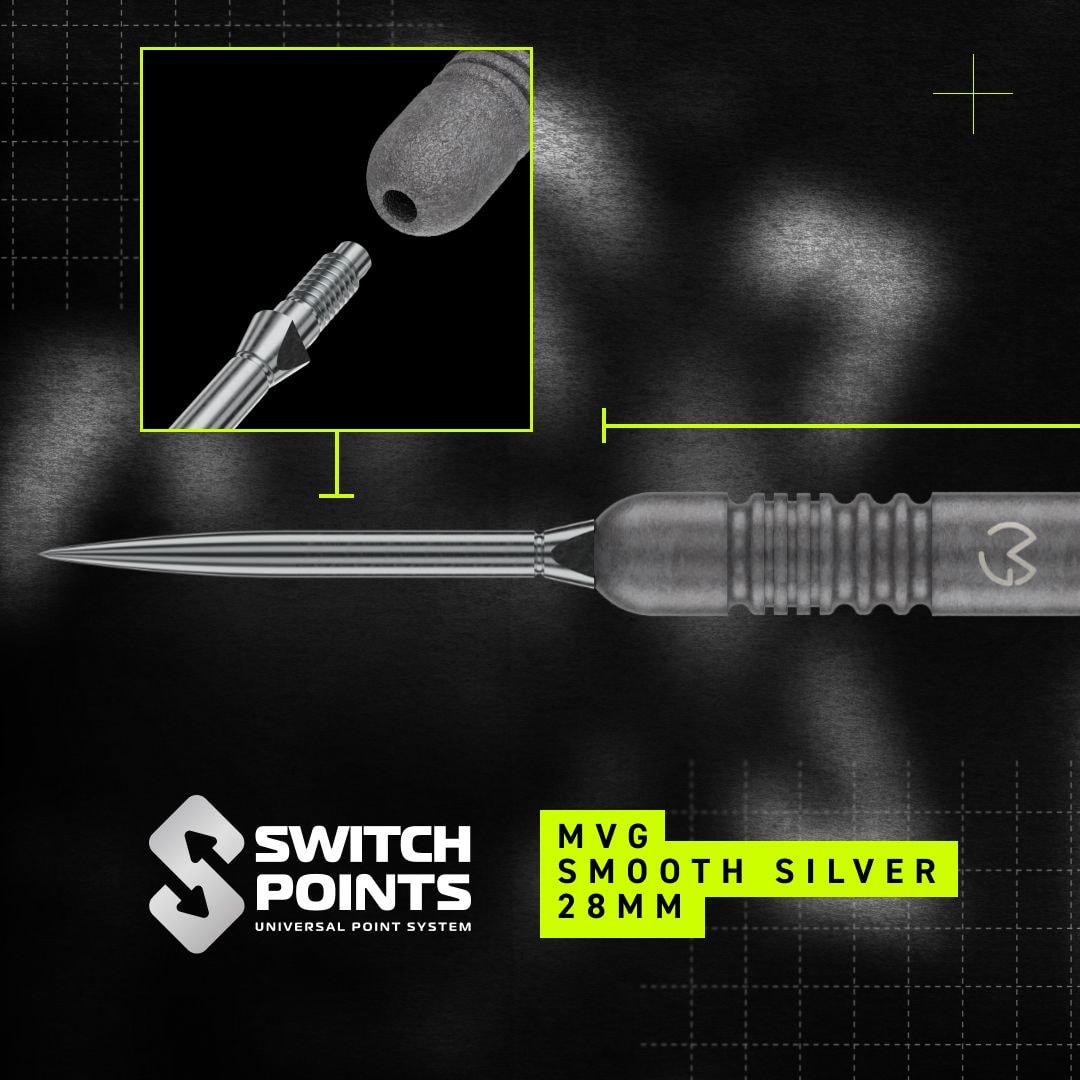 Dardos de acero Winmau Michael Van Gerwen TS Switch Point
