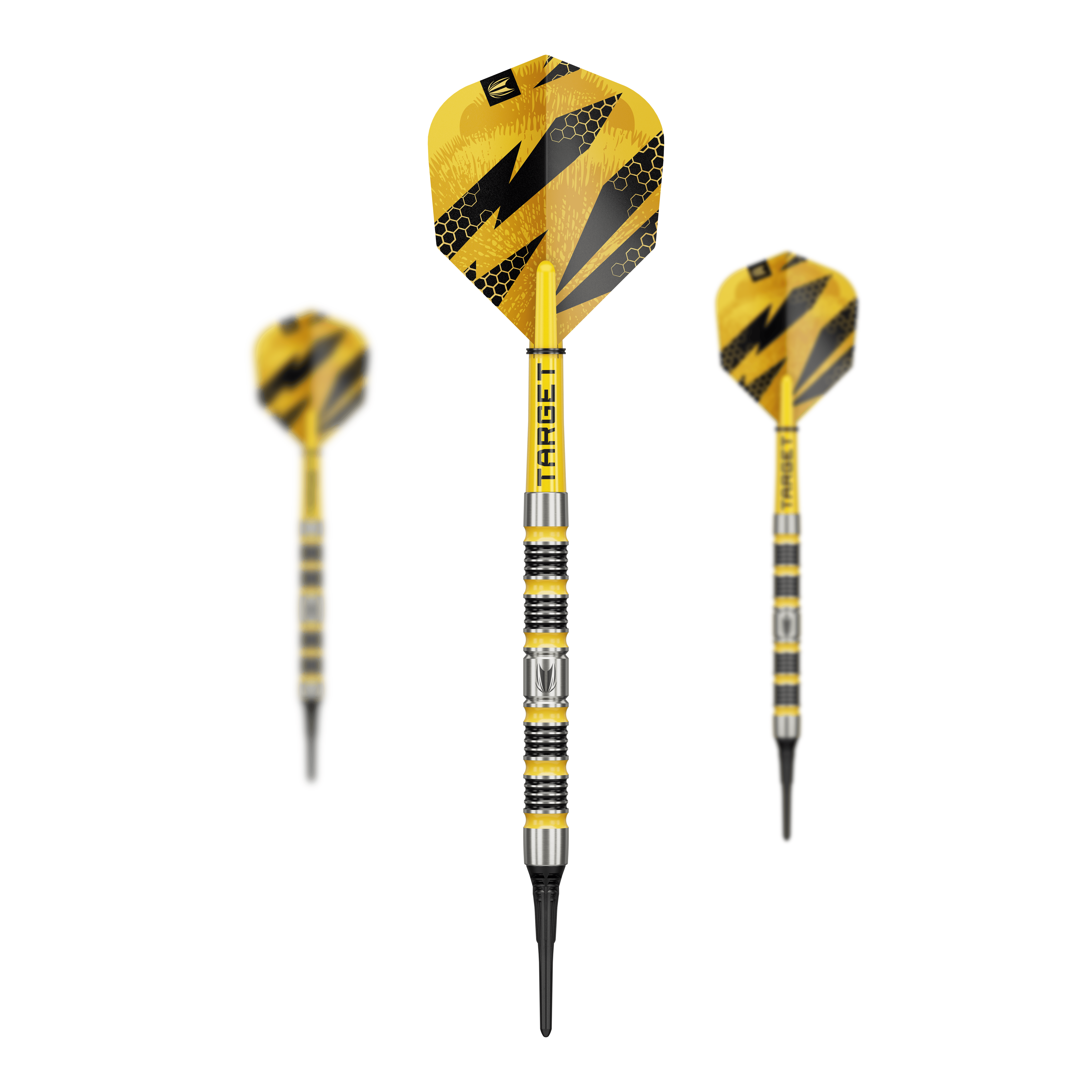 Dardos blandos Target Buzz 11 Hier wird das Produkt Target Buzz 11 Softdarts dargestellt. Diese Softdarts bieten ein präzises und angenehmes Spielgefühl.