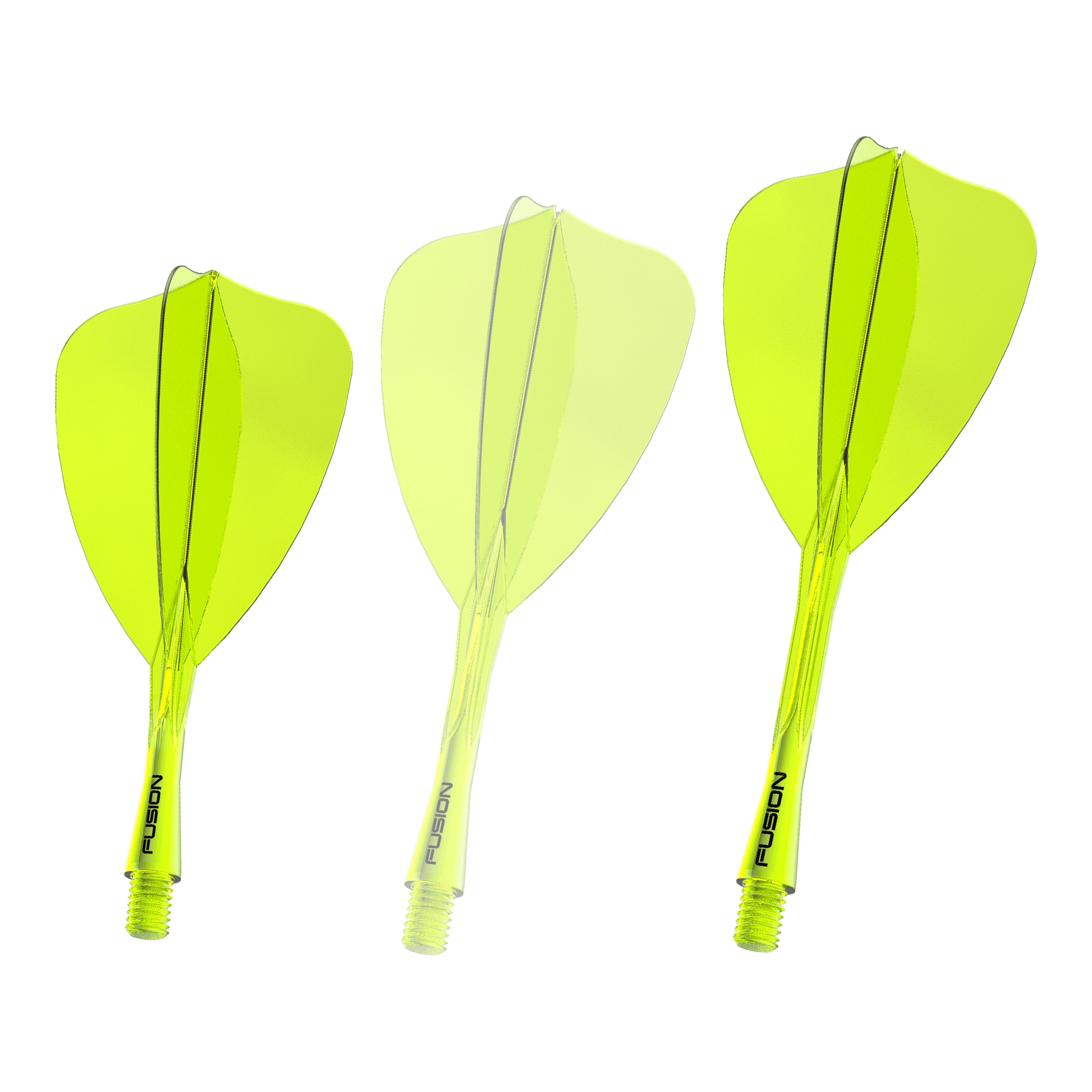 Sistema de eje de vuelo Winmau Fusion Arrow amarillo neón Hier sieht man ein einzelnes Winmau Fusion Flight Shaft System Arrow in Neongelb, 28 mm Länge. Das Produkt ist für den Dartsport geeignet.