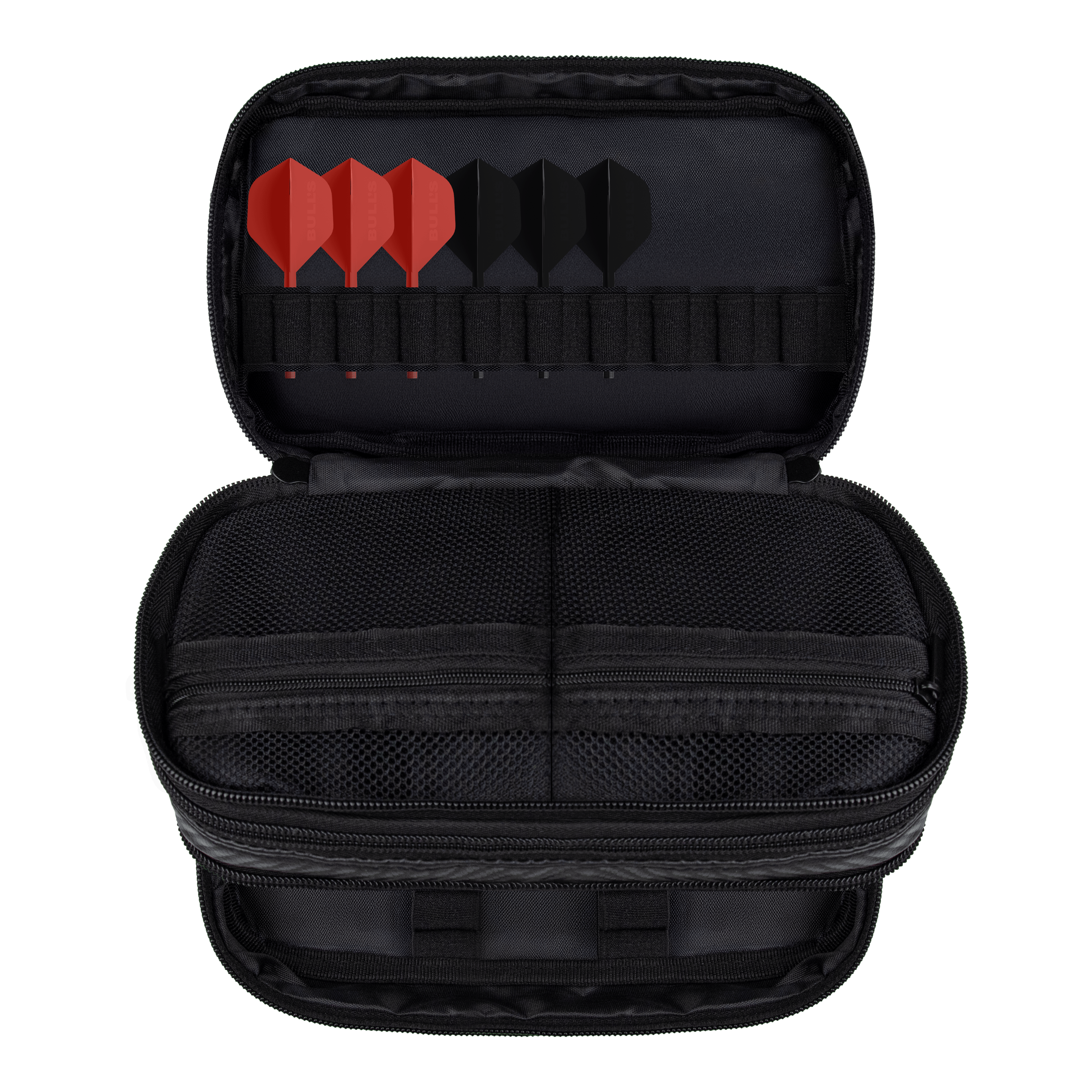 Cartera de carbono Bulls NL Das Bild zeigt das Bulls NL Carbon Wallet. Dieses Produkt ist eine praktische Aufbewahrung für Darts und Zubehör.
