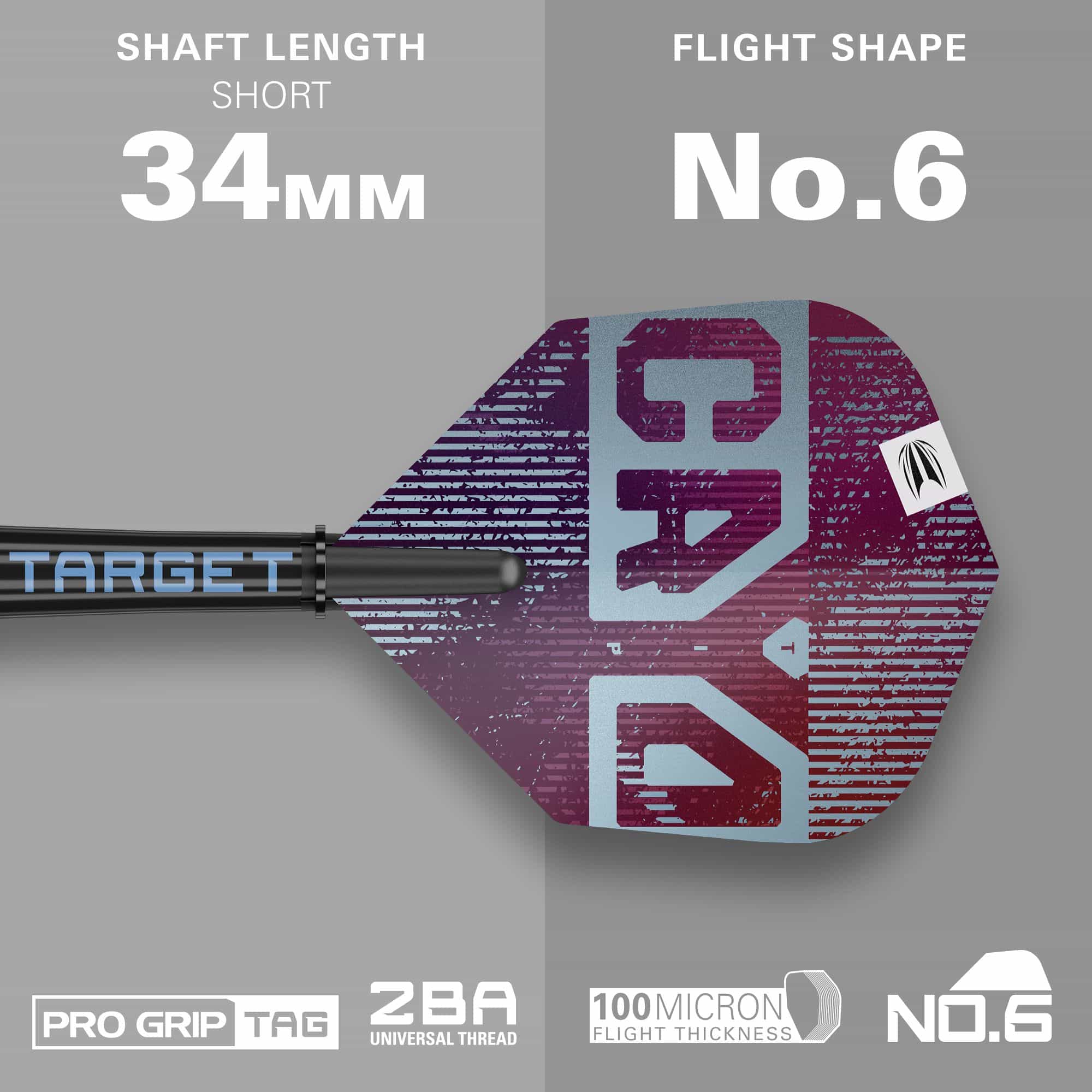 Dardos blandos Target Cryo 13 Abgebildet sind die Target Cryo 13 Softdarts. Das Bild zeigt die spezielle Form und Farbgebung dieser Darts.