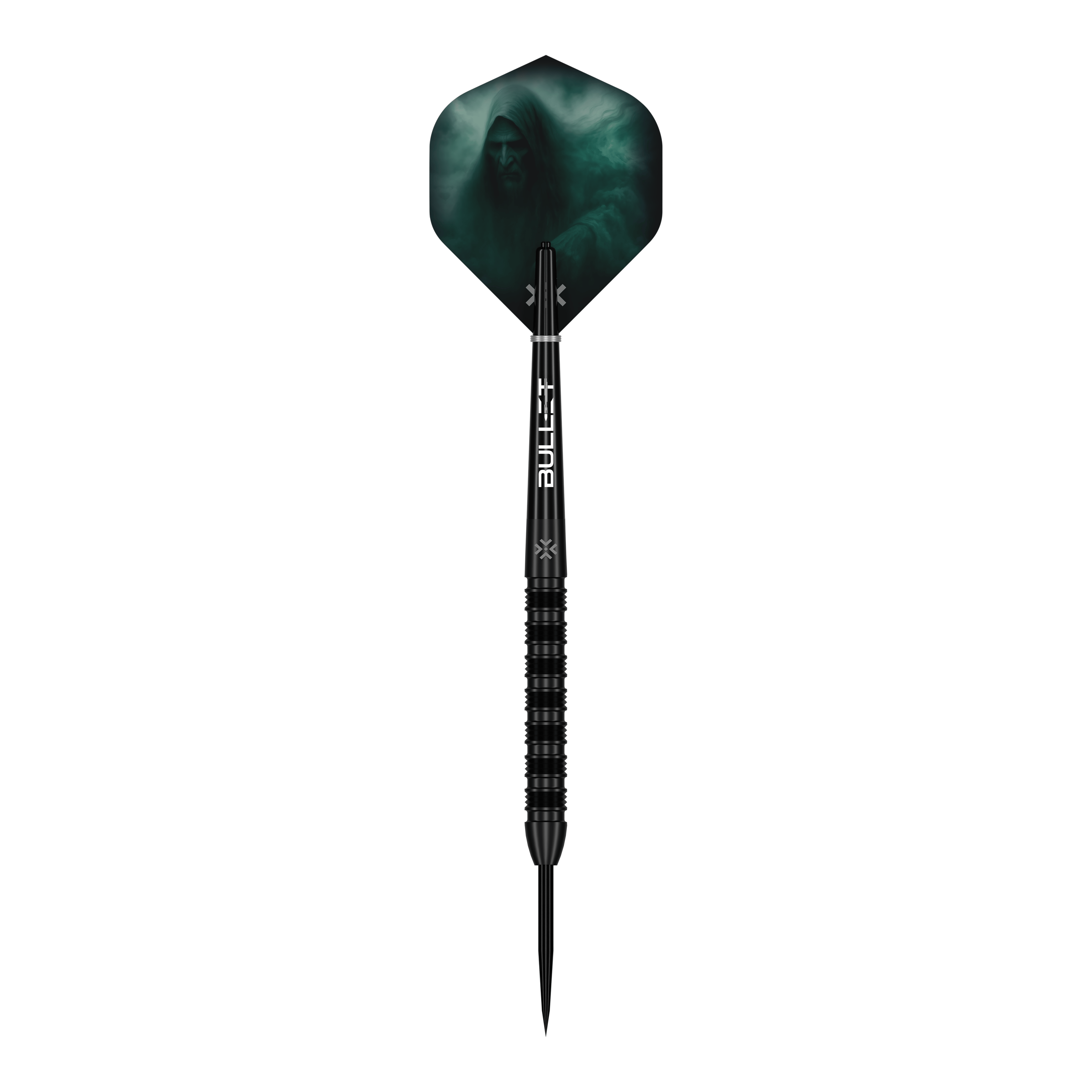 Das Produkt Bullet Shadow Steeldarts ist auf diesem Bild zu sehen. Es handelt sich um stabile und präzise Steeldarts für das Dartspiel.