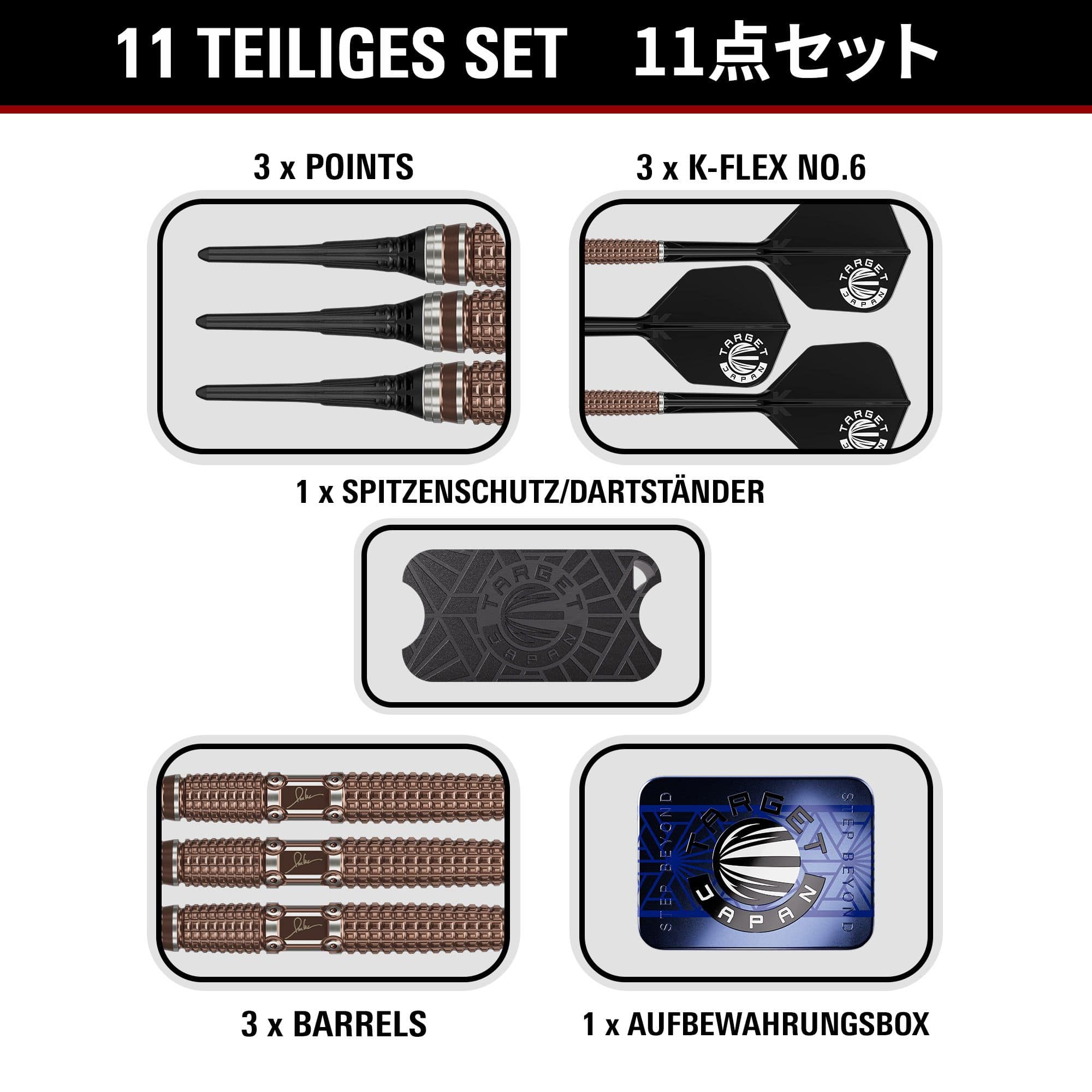 Dardos blandos Target Japan Paul Lim The Legend GEN10 - 20 g Dardos blandos Target Japan Paul Lim The Legend GEN10 - 20 g