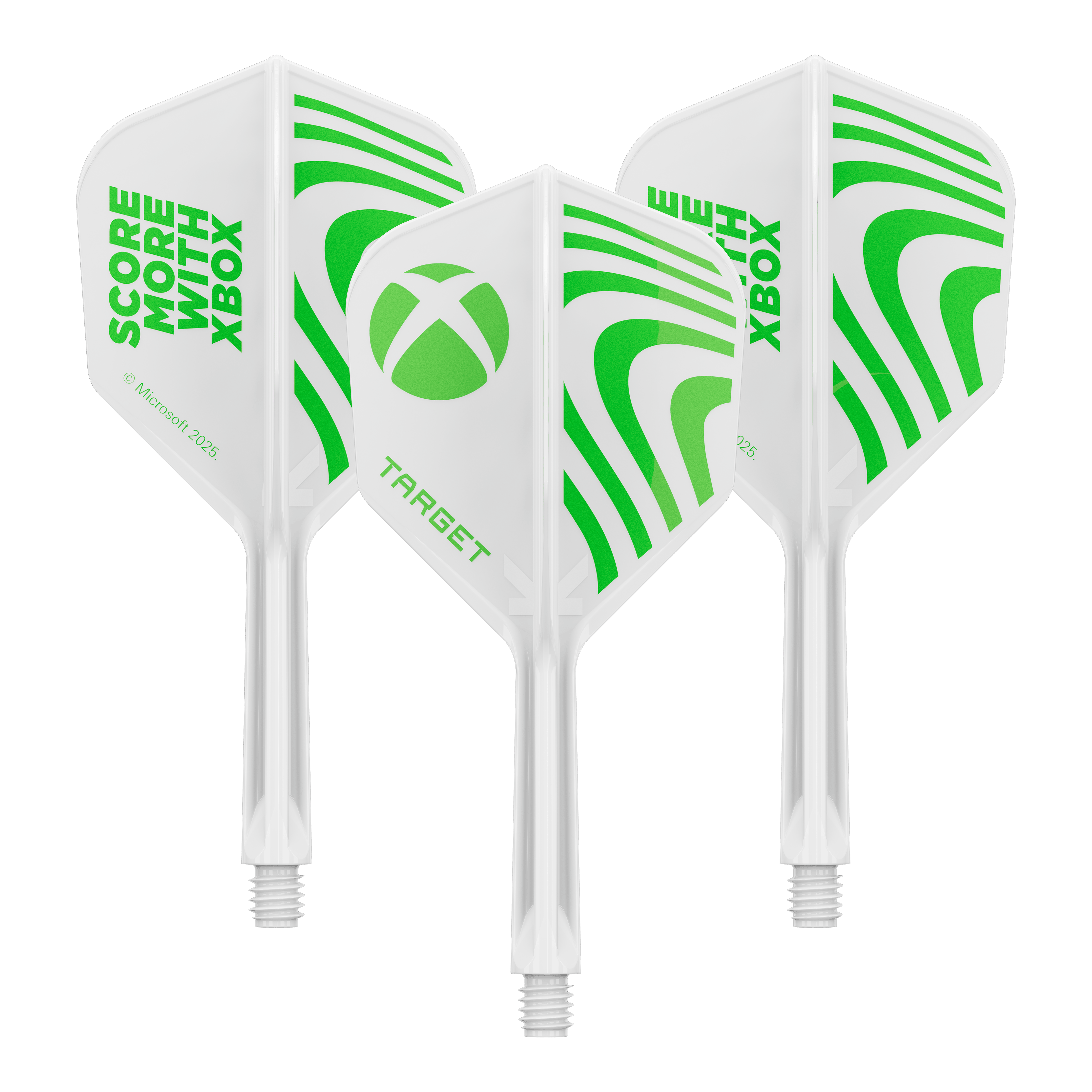 Plumas Target Xbox K-Flex No6 - Blancas Abgebildet ist vermutlich ein Set Target Xbox KFlex No6 Flights in der Größe 26mm. Es handelt sich um Zubehör für Dartpfeile.