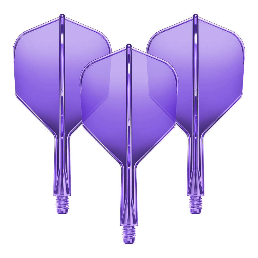 Sistema de eje de vuelo GOAT A1R No6 - Morado neón Abgebildet ist das GD8000280_GOAT_A1R_No6_Flight-Shaft-System_NeonLila_19mm_1Set. Es scheint ein Dart Flight-Shaft in Neonlila mit einer Länge von 19 mm zu sein.