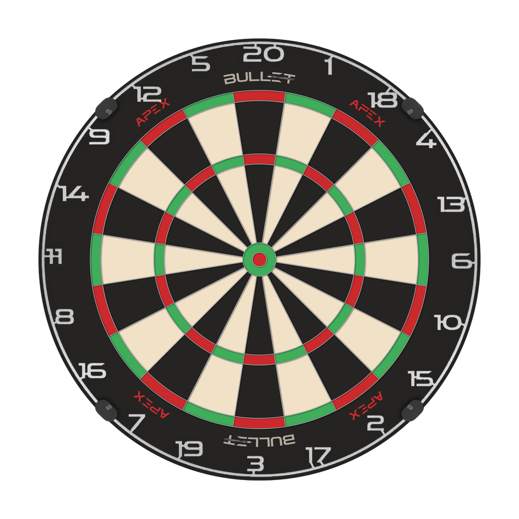 Anillo de número de diana de bala Dargestellt ist ein weiterer silberner Dartboard-Zahlenring. Er wird verwendet, um die Punktzahlen beim Dart zu markieren.