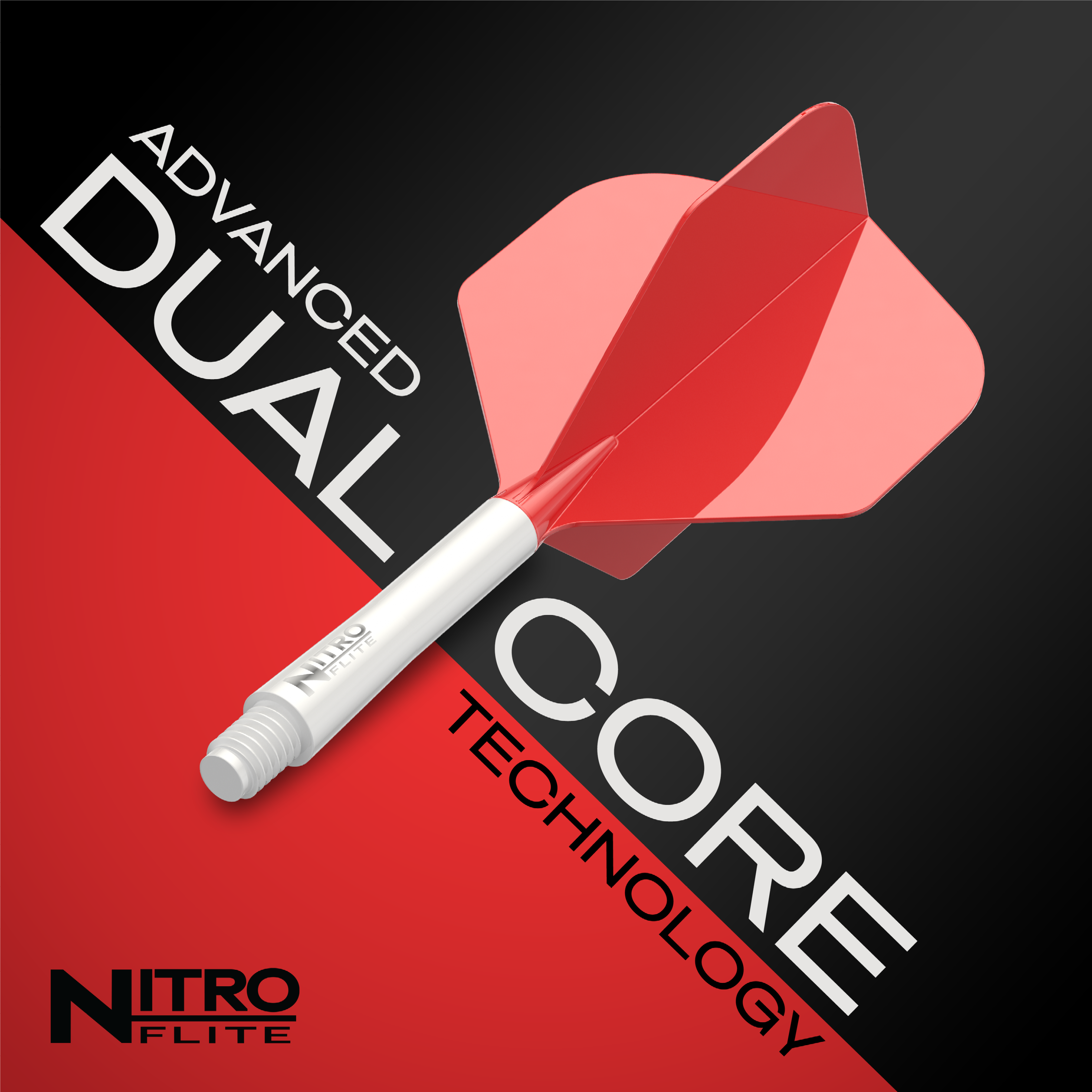 Red Dragon Nitroflite - Vuelo rojo número 2 con eje blanco Gezeigt wird das Red Dragon Nitroflite Set, bestehend aus weißen Schäften und roten No2 Flights. Dieses Produkt eignet sich perfekt für ambitionierte Dartspieler.