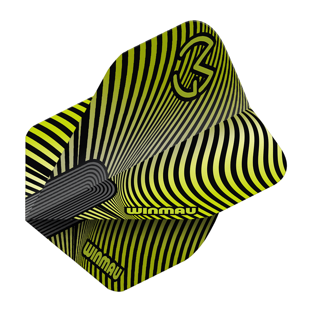Vuelos estándar Winmau Prism Delta MvG Verde Negro No. 2 Hier sieht man die Winmau Prism Delta MvG Green Black No2 Standard Flights. Diese Dartflights verfügen über ein grünes und schwarzes Farbkonzept.