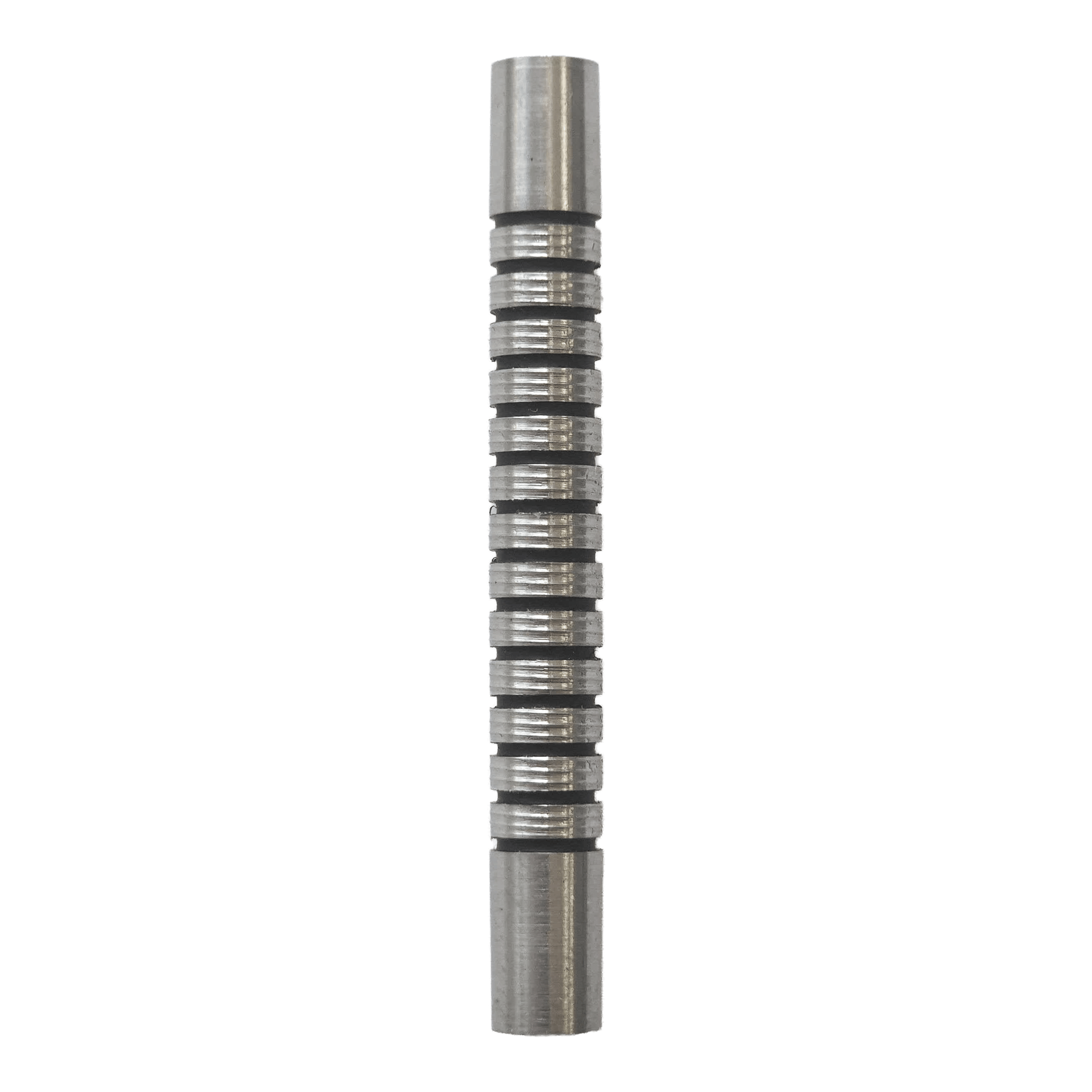 Barriles para dardos blandos McDart Black Ring - 18 g Abgebildet ist ein McDart Black Ring Softdart Barrels - 18g. Es handelt sich um einen schwarzen Dart-Barrel mit Ringstruktur.