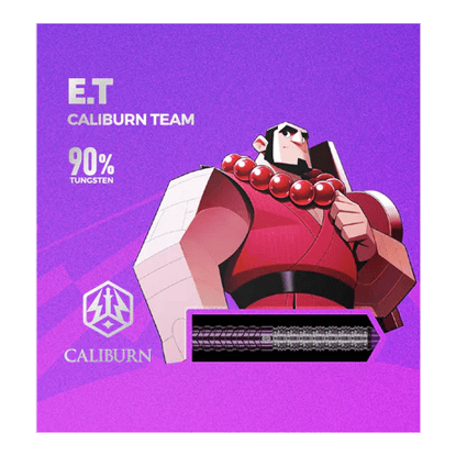 Dardos de acero Caliburn Awakening ET Hier sind die Caliburn Awakening E.T. Steeldarts abgebildet. Die Steeldarts werden detailliert dargestellt.