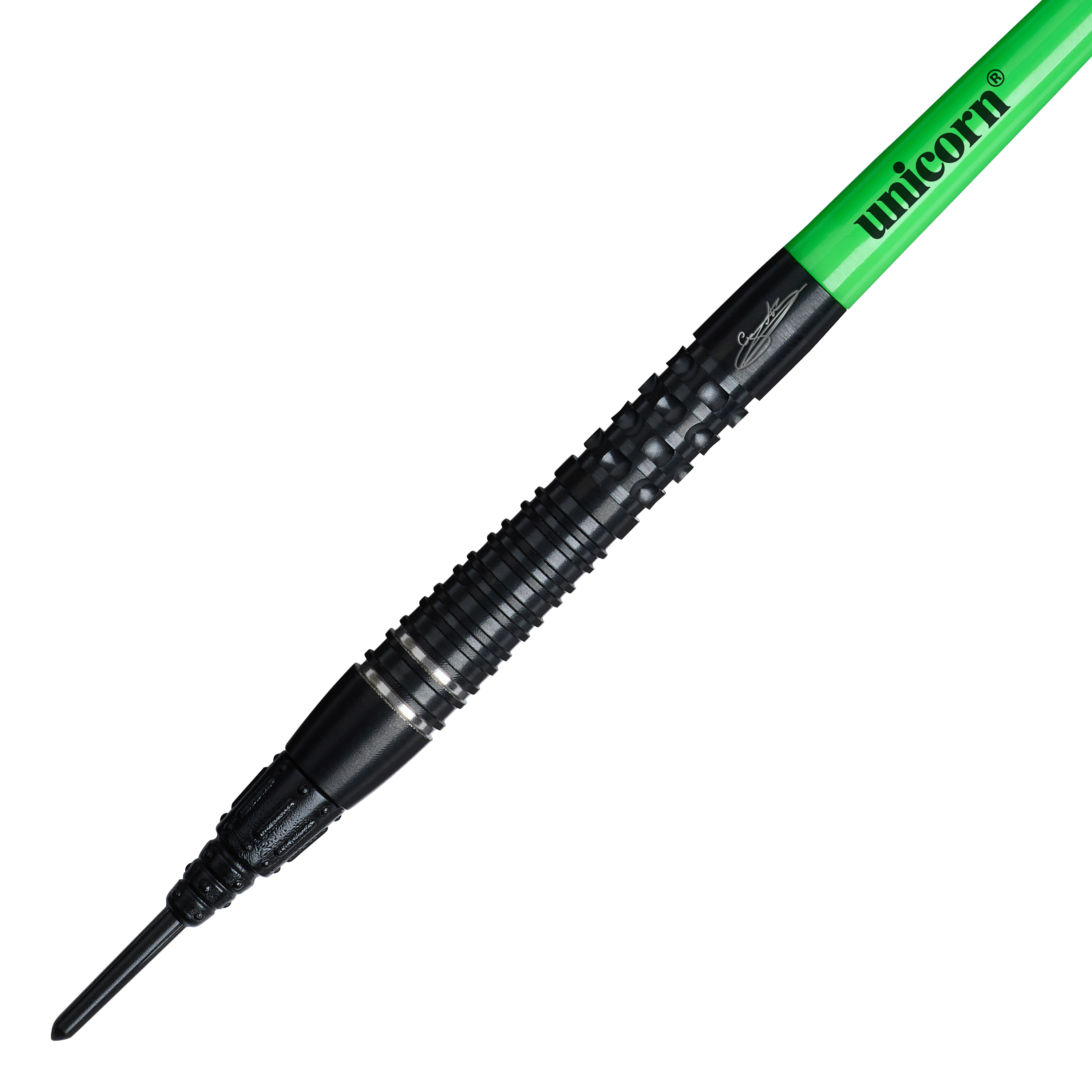 Dardos blandos Unicorn Wraith Gary Anderson Phase 6 - 20 g Auf dem Bild sind die Unicorn Wraith Gary Anderson Phase 6 Softdarts - 20g abgebildet. Das Produkt wird aus einer anderen Perspektive gezeigt.