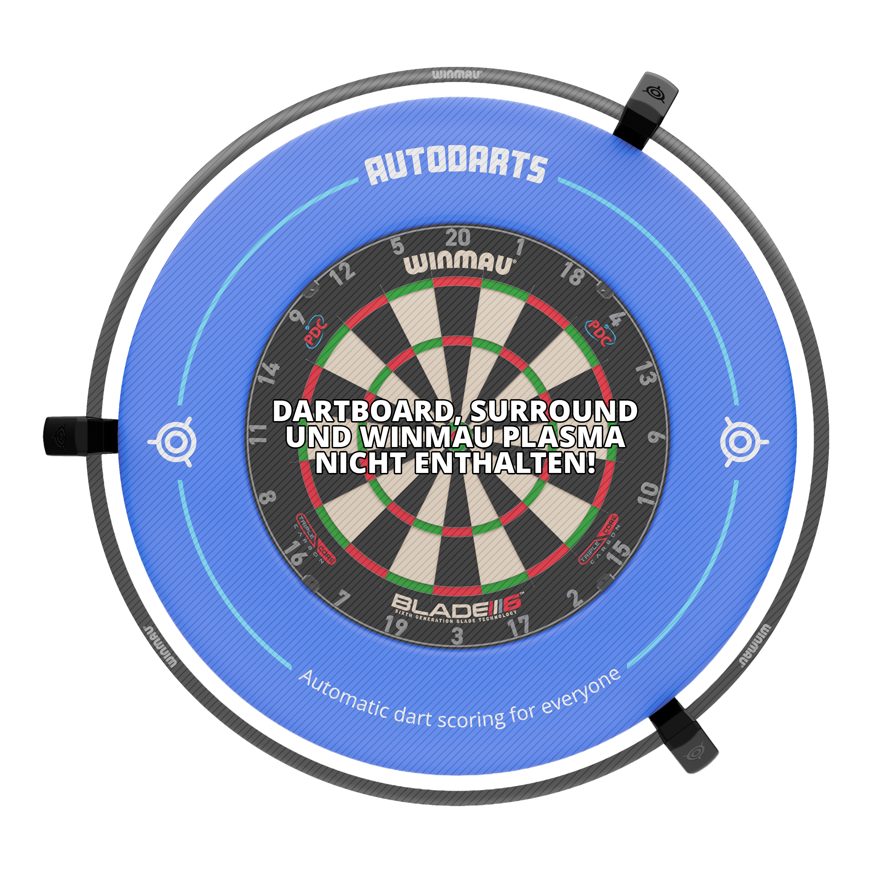 Sistema de puntuación automática Autodarts Vantage Das Bild zeigt das Autodarts Vantage Auto-Scoring-System. Das Produkt ist nicht näher beschrieben.