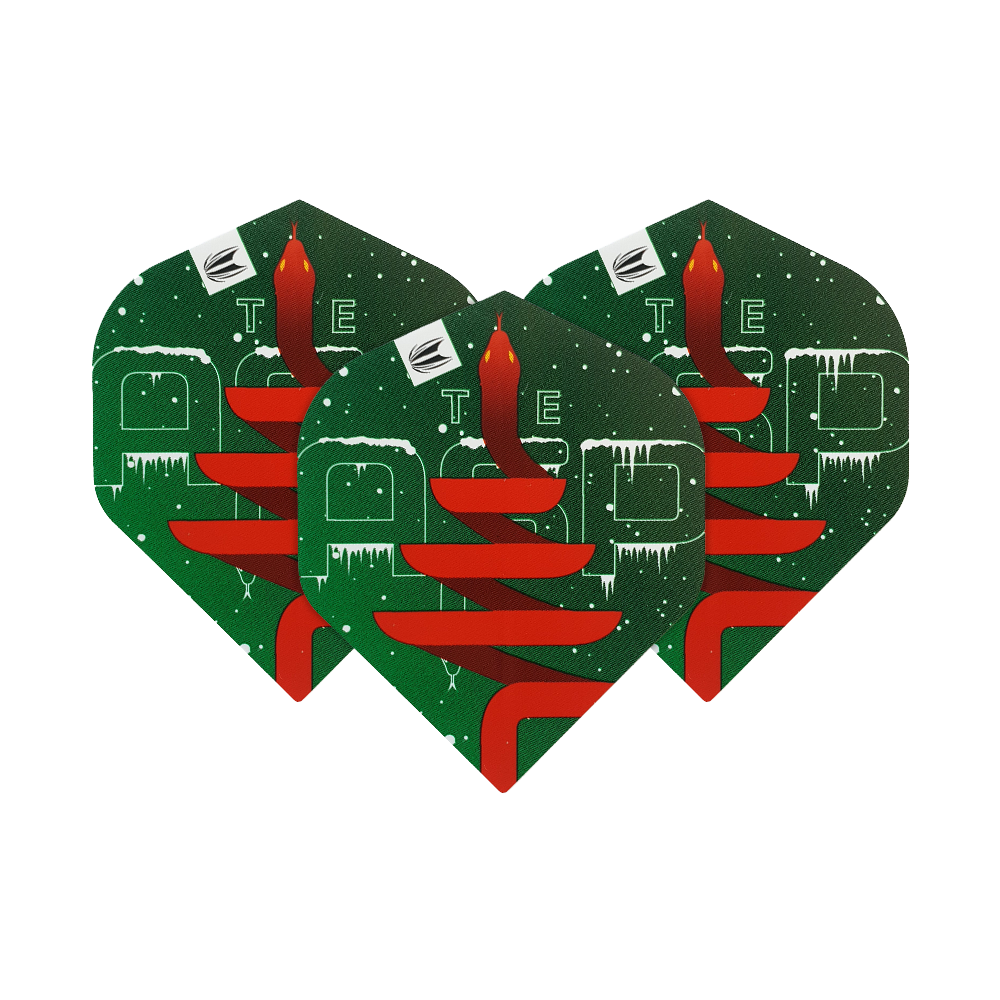 WF-2_Target_Merry_Christmas_Flights_Nathan_Aspinall_1GLyEdOe6OTql5 Target Merry Christmas Flights Nathan Aspinall mit saisonalen Elementen. Die Flights sind symmetrisch angeordnet.
