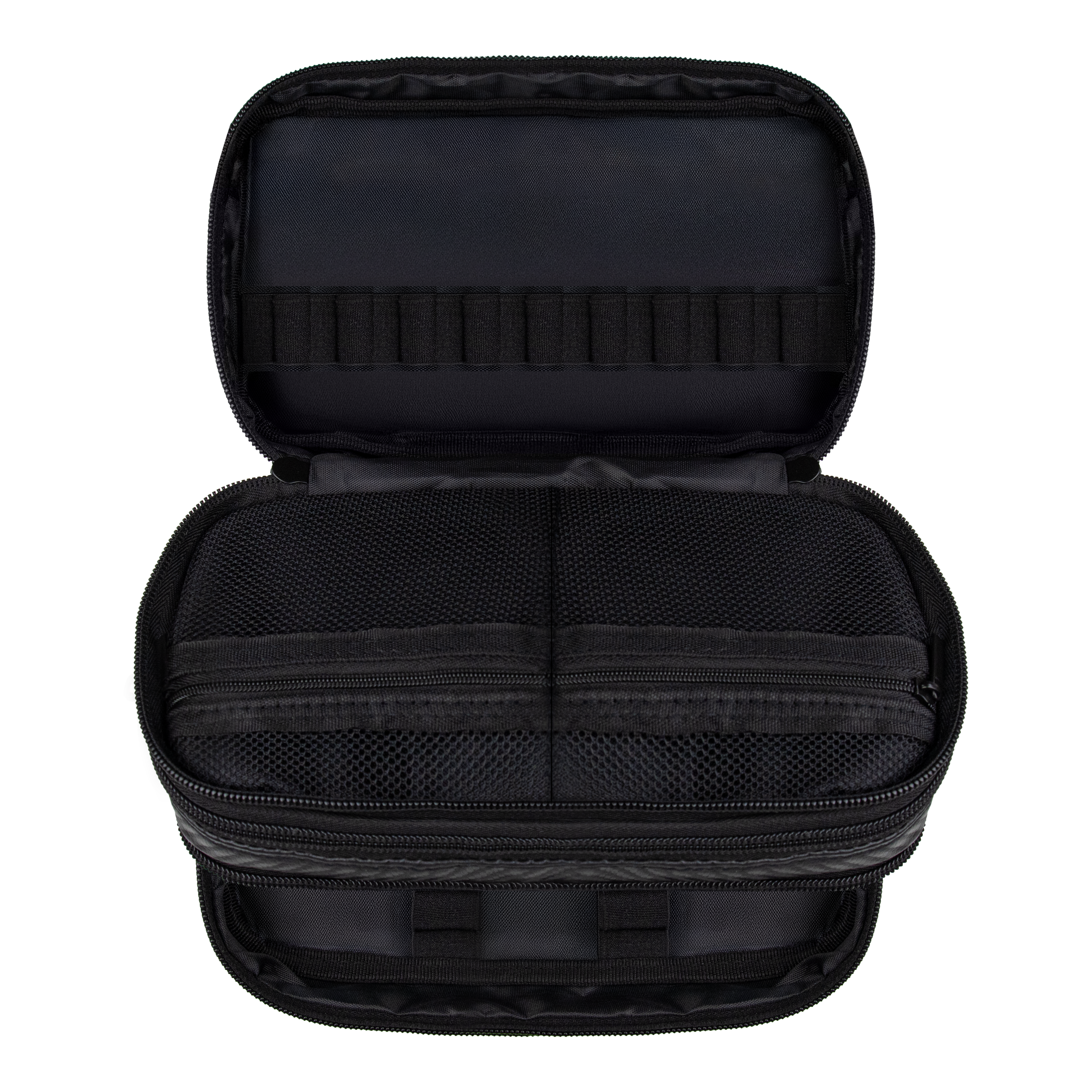 Zu sehen ist das Bulls NL Carbon Wallet. Es eignet sich ideal zum Transport und zur Aufbewahrung von Dartzubehör.