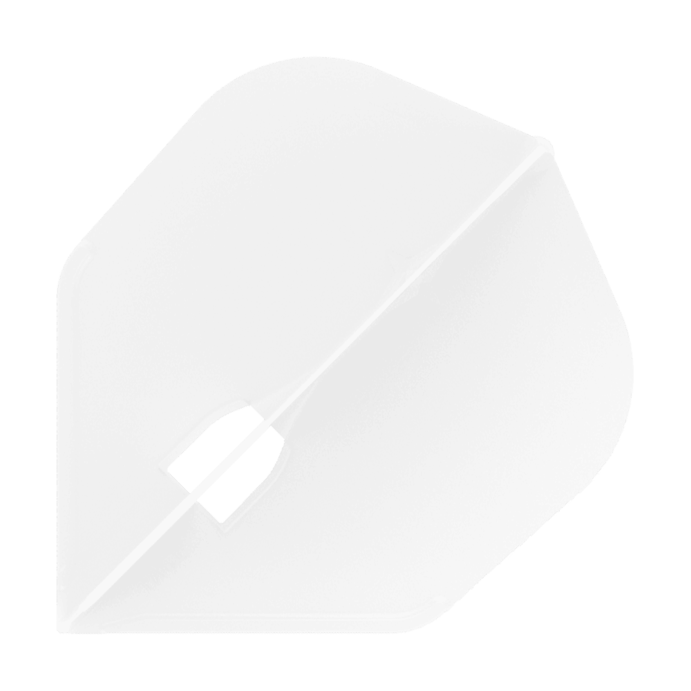 Vuelos con forma L-Style Champagne L3PRO Das Bild zeigt ein Produkt mit dem Namen 'L-Style Champagne L3PRO Shape Flights White 1'. Es handelt sich vermutlich um einen weißen Dart-Flug in spezieller Form.