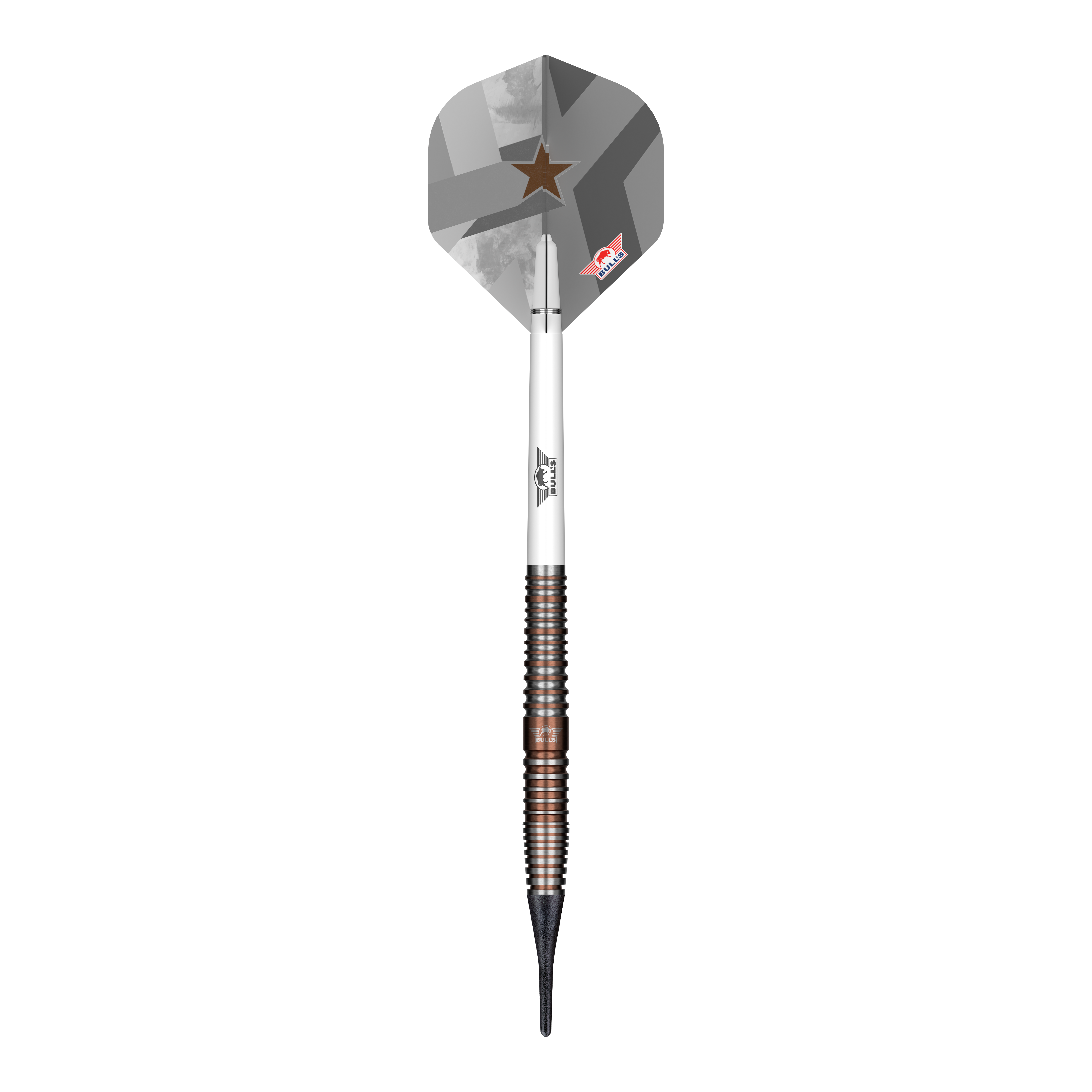 Dardos blandos Bulls NL Max Hopp E5 - 20 g Das Foto zeigt die Bulls NL Max Hopp E5 Softdarts - 20g. Dieses Produkt richtet sich an Freunde des Softdart-Spiels.