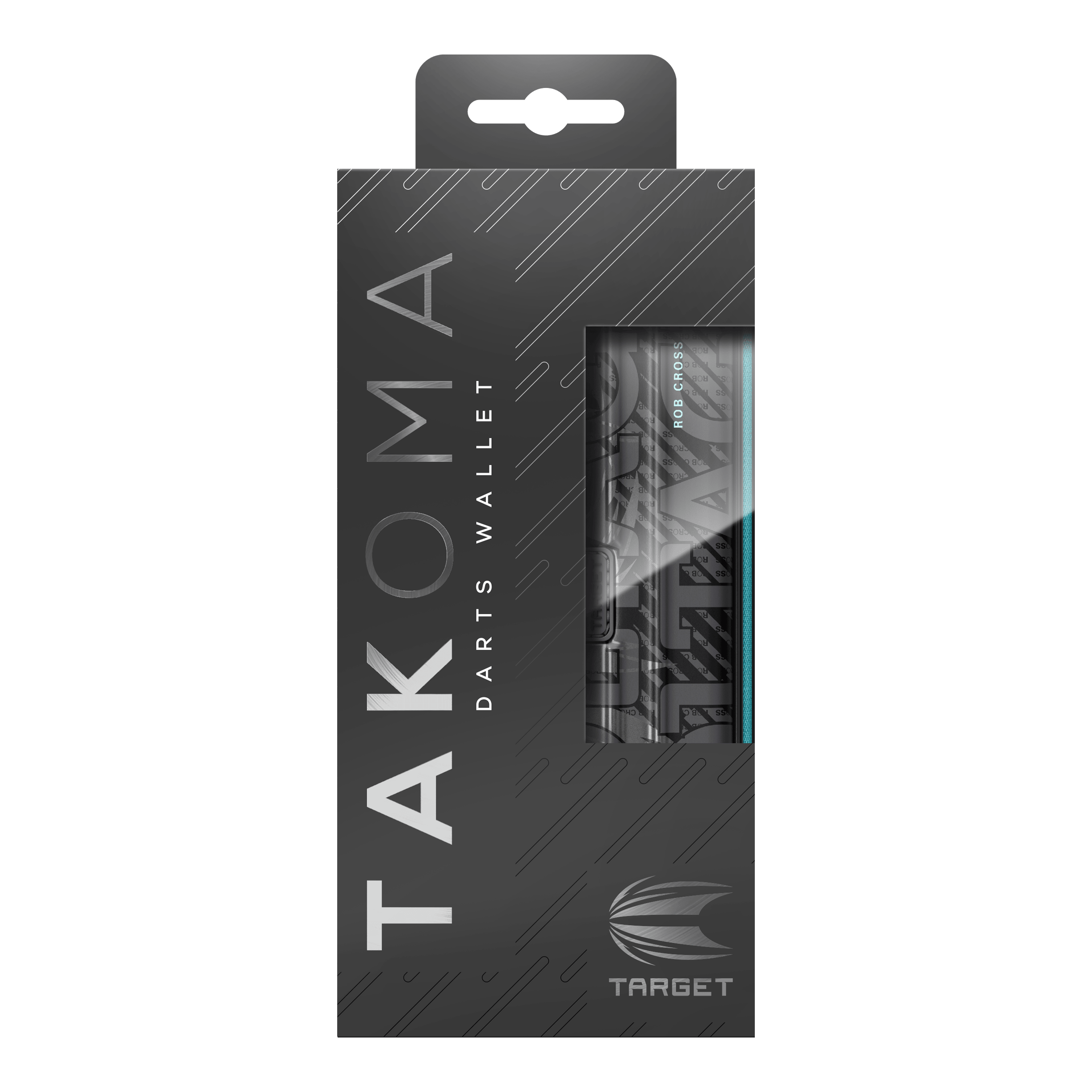 Estuche de dardos Rob Cross de la serie Takoma Ghost Auf dem Bild sieht man das Takoma Ghost Series Rob Cross Dartcase. Das Dartcase ist Teil der Ghost Series und bietet Schutz für Dartutensilien.