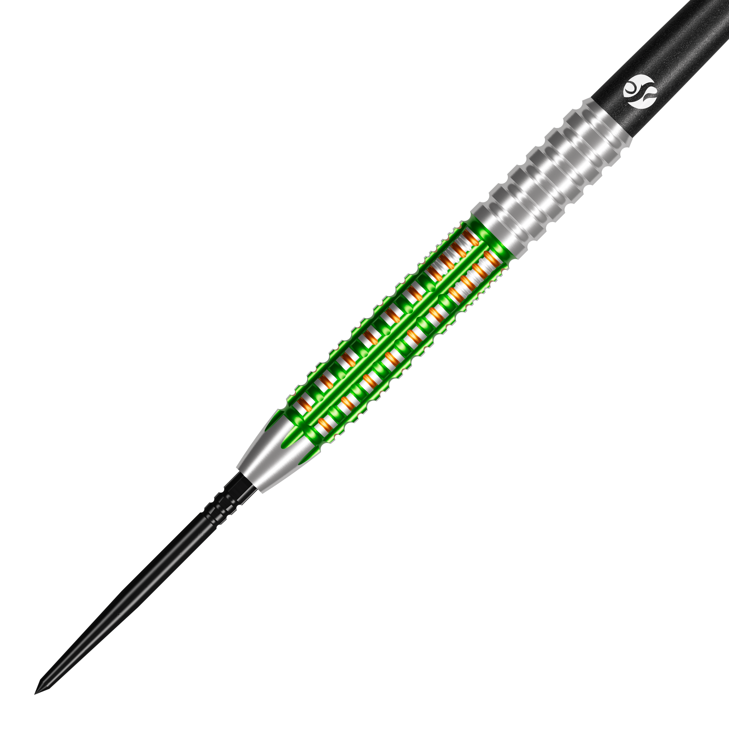 Shot Pro Series Willie O'Connor Turbo Point Steeldarts Zu sehen ist ein Set Shot Pro Series Willie O'Connor MatchDart Steeldarts. Die Darts liegen nebeneinander.