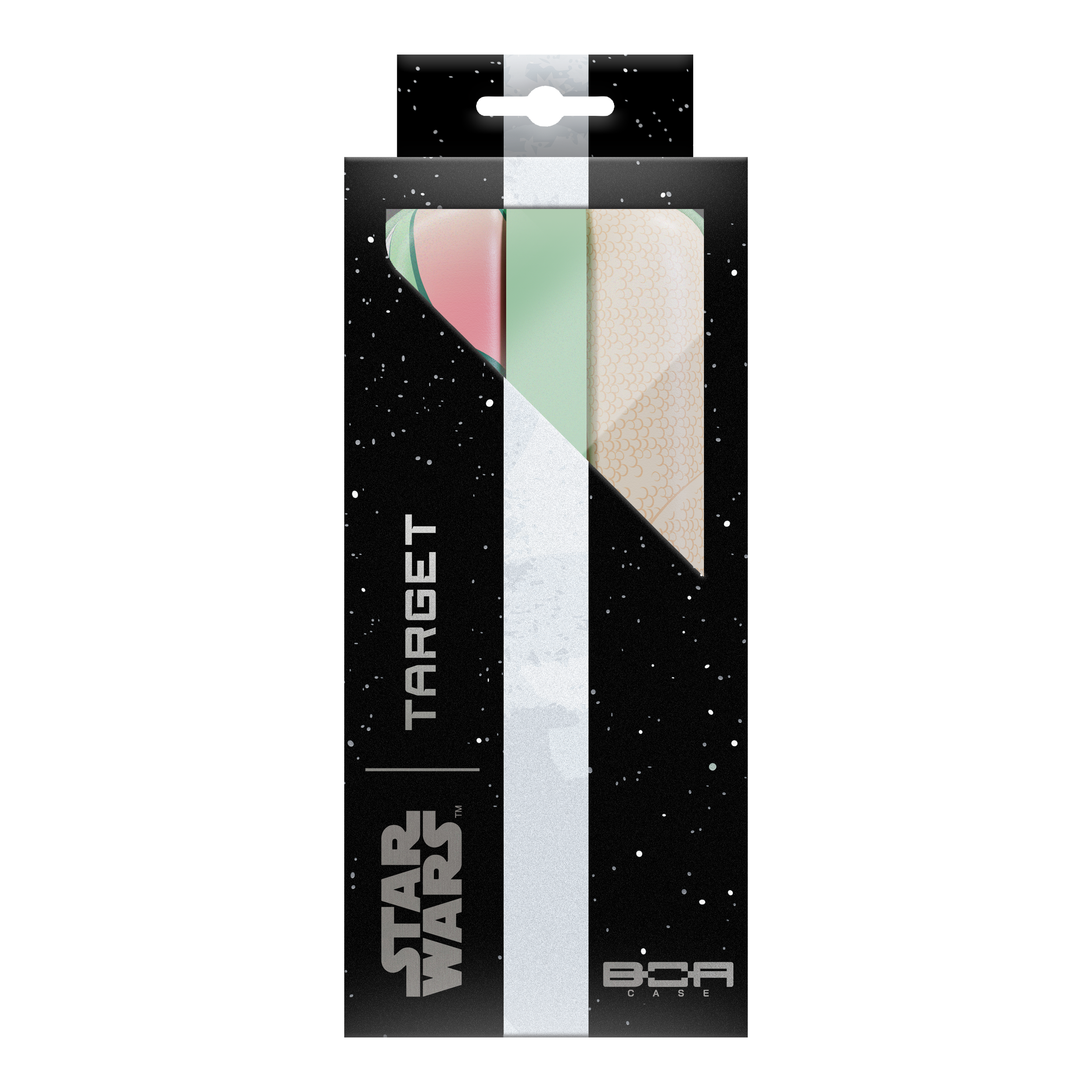Estuche para dardos Star Wars Boa de Target - Grogu Auf dem Bild sieht man das Target Star Wars Boa Dartcase - Grogu, gestaltet mit Grogu aus der Star Wars Serie. Diese Darttasche schützt Ihre Dartutensilien unterwegs.