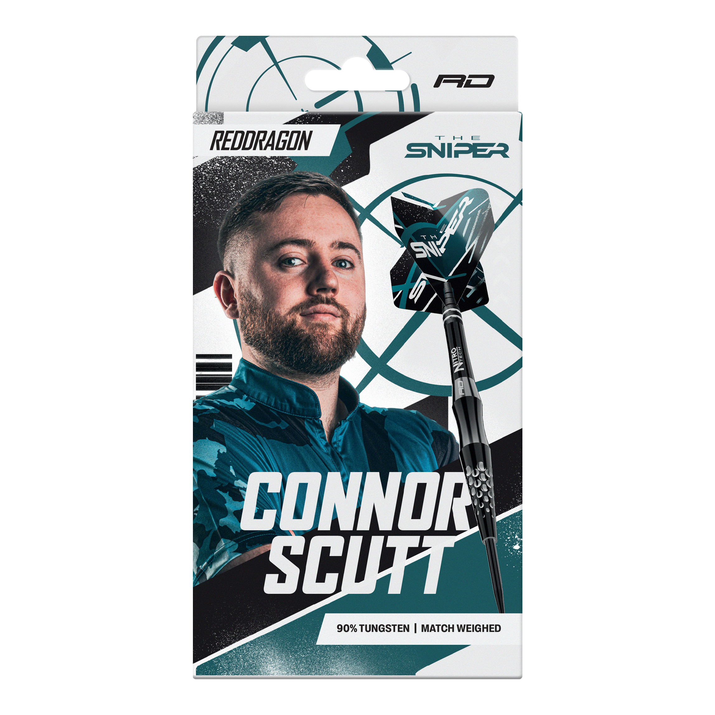 Dardos de acero Red Dragon Connor Scutt The Sniper - 22 g Gezeigt wird das Produkt Red Dragon Connor Scutt The Sniper Steeldarts - 22g. Die Steeldarts sind robust und perfekt ausbalanciert.