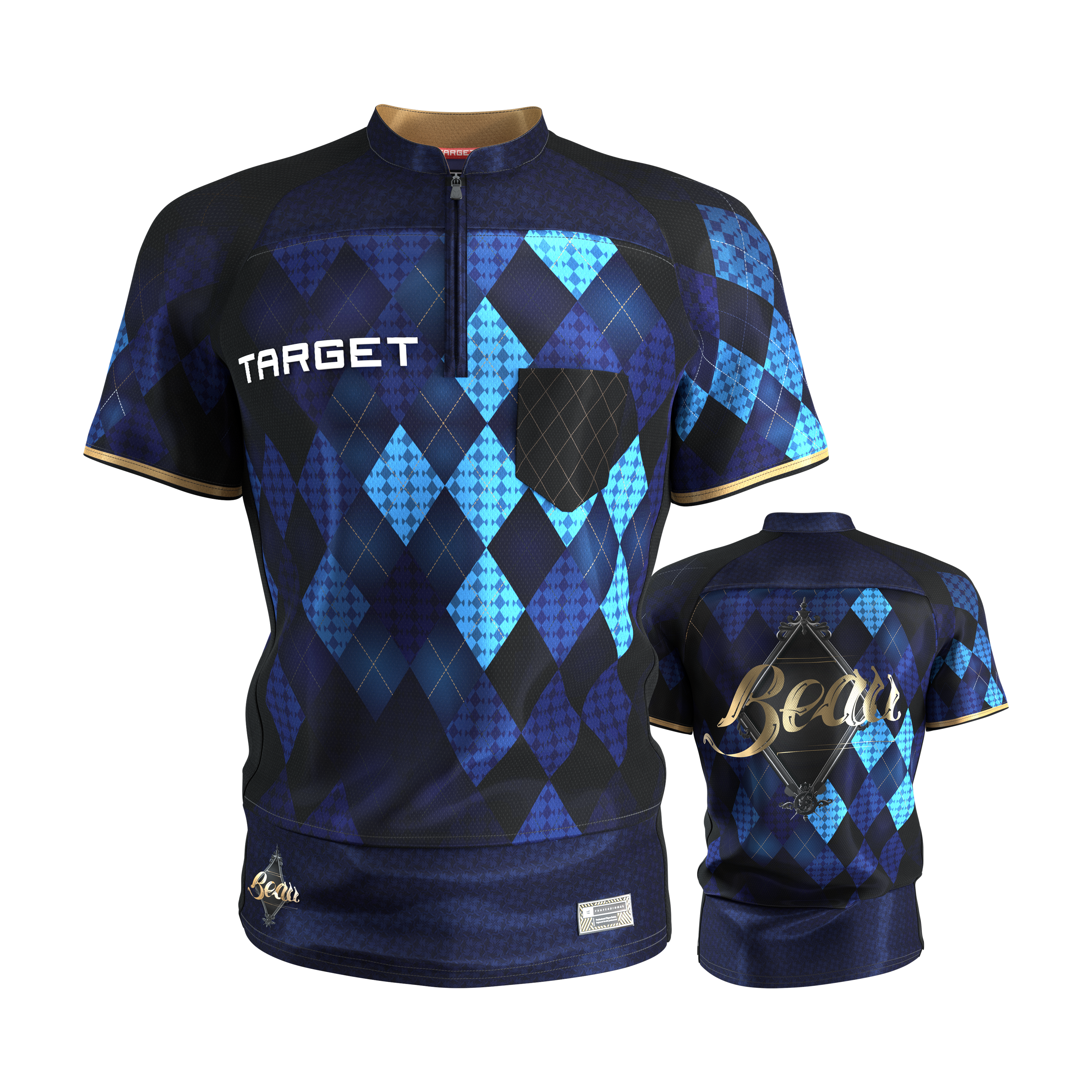 Camiseta de dardos Beau Greaves de Target 2027 Das Bild zeigt das Target Beau Greaves Dartshirt 2027. Es handelt sich um ein Dartshirt des Herstellers Target.