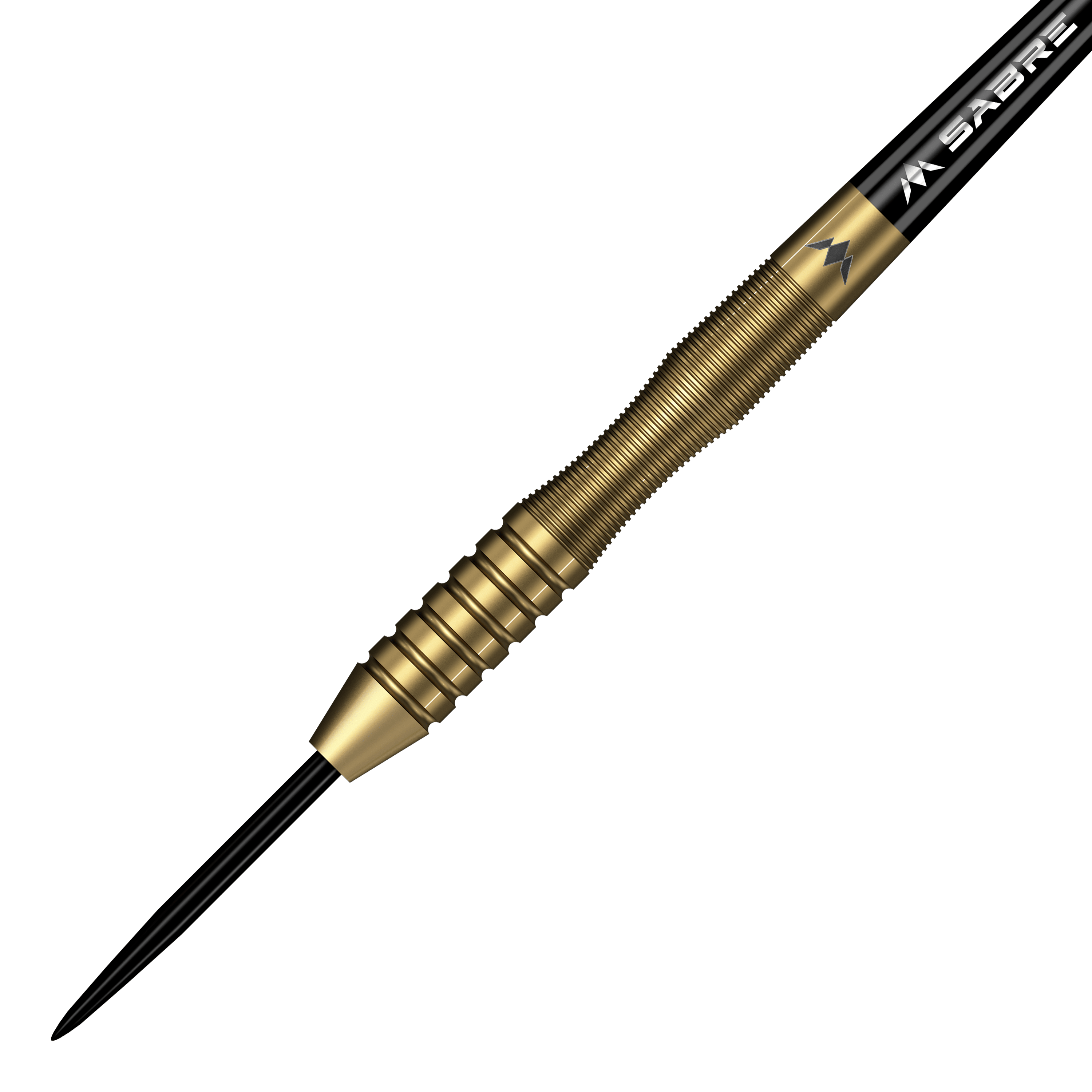 Dardos Mission Viktor Tingstrom Gold Steel - 22 g Mission Viktor Tingstrom Gold Steeldarts - 22g, das Produkt aus einer anderen Perspektive. Die goldenen Steeldarts sind detailliert abgebildet.