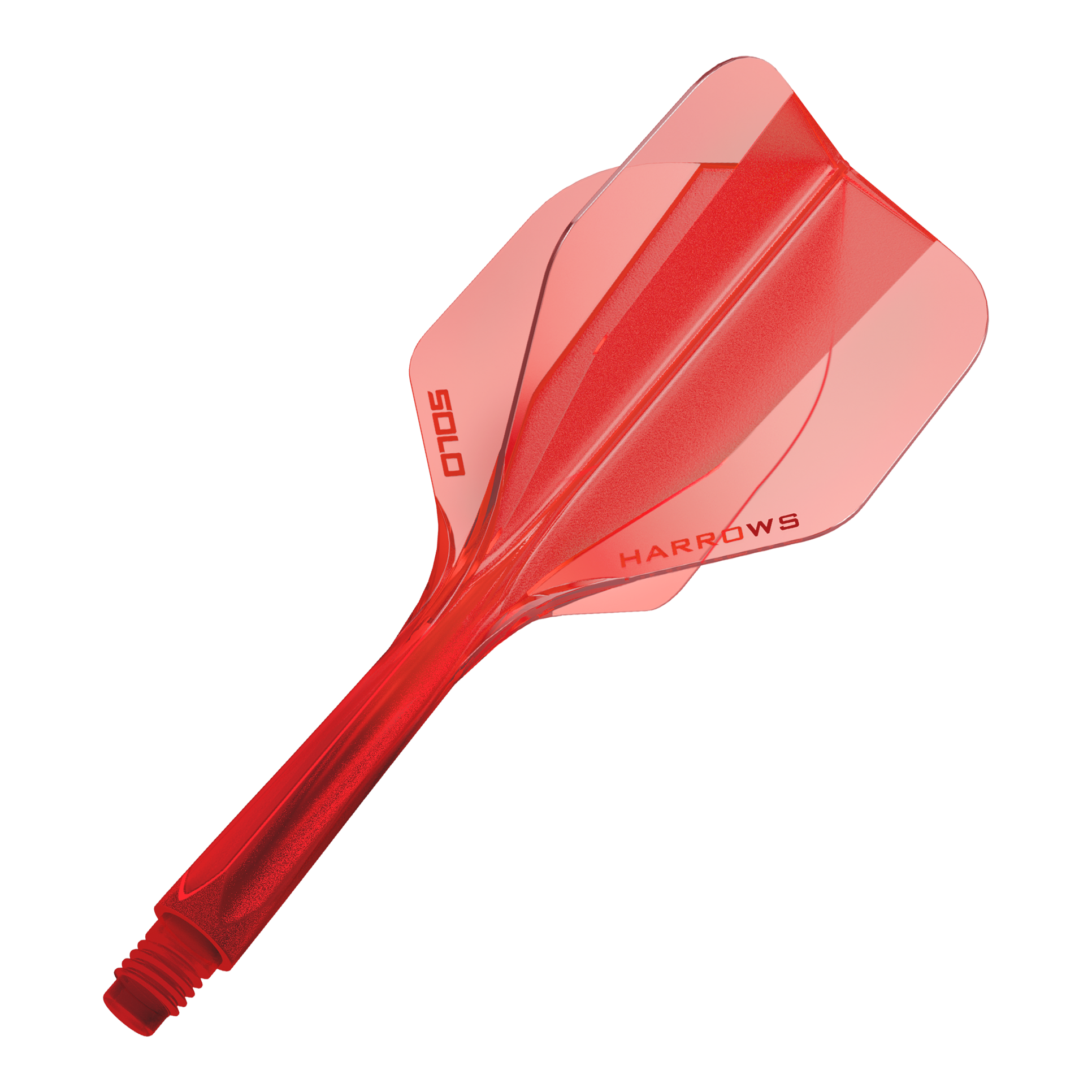 Sistema de eje de vuelo Harrows Solo No6 - Rojo Das Bild zeigt das Harrows Solo No6 Flight-Shaft-System in Rot. Es handelt sich um einen Teil eines Dartpfeils, der zur Verbindung von Shaft und Flight dient.