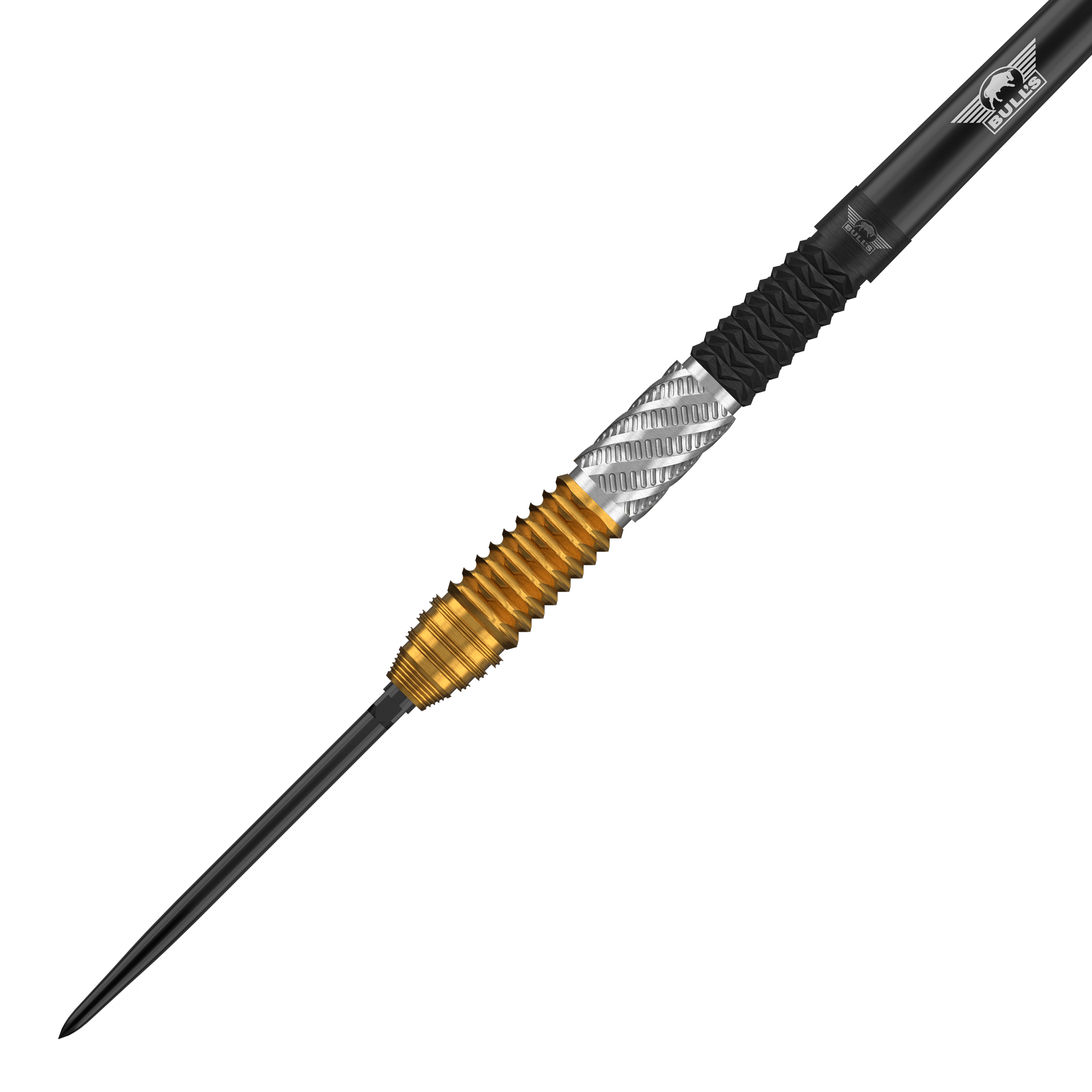 Bulls NL Dirk Van Duijvenbode 95% puntos convertibles Steeldarts Das Bild zeigt die Bulls NL Dirk Van Duijvenbode 95% Convertible Points Steeldarts. Die Darts sind für präzises Steeldartspiel geeignet.