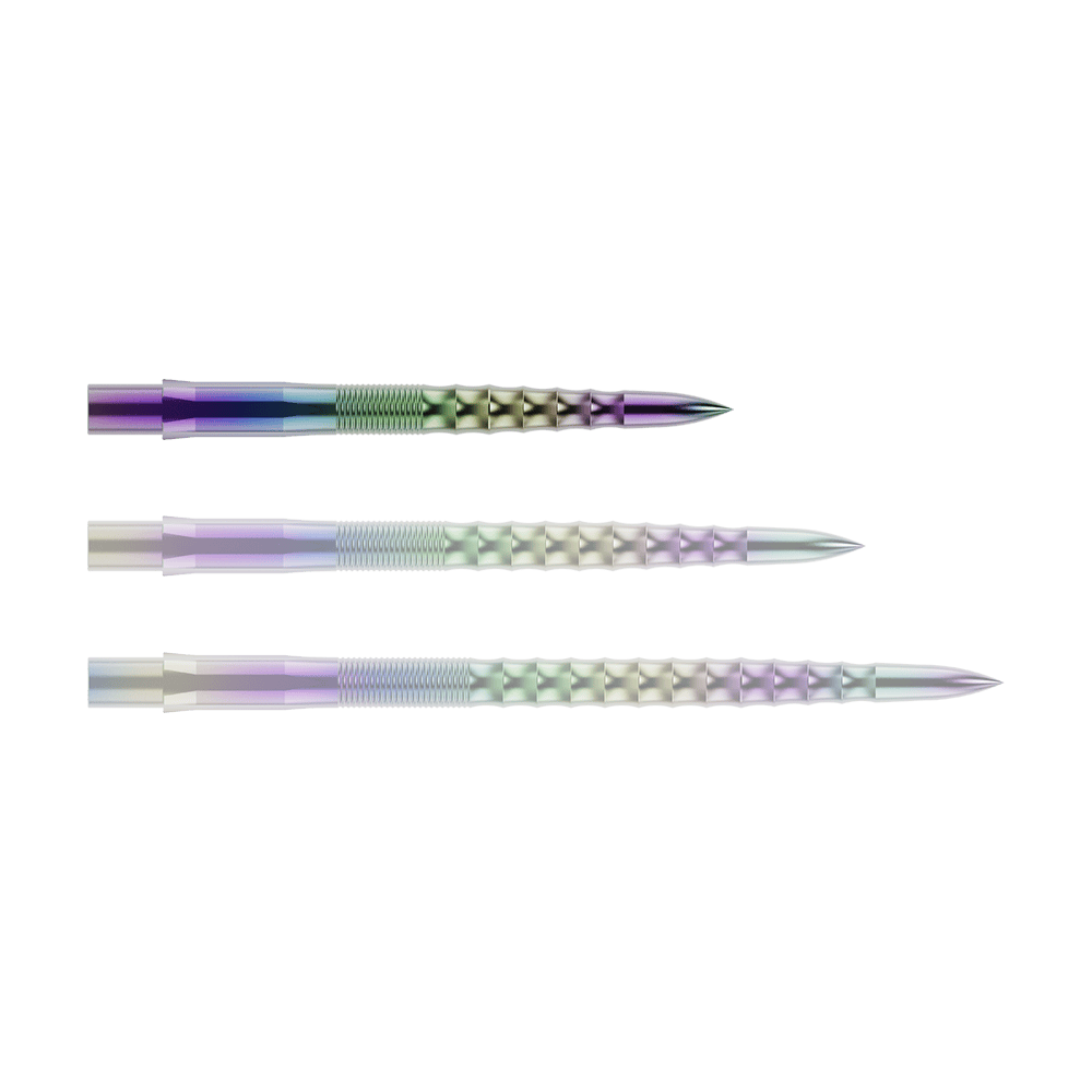 Puntas de dardos Mission Caliburn EVO - Ondulación - Coral Abgebildet ist die Mission Caliburn EVO Dartspitze - Ripple - Coral - X 2977. Die Spitze ist mit einer auffälligen Wellenform versehen.