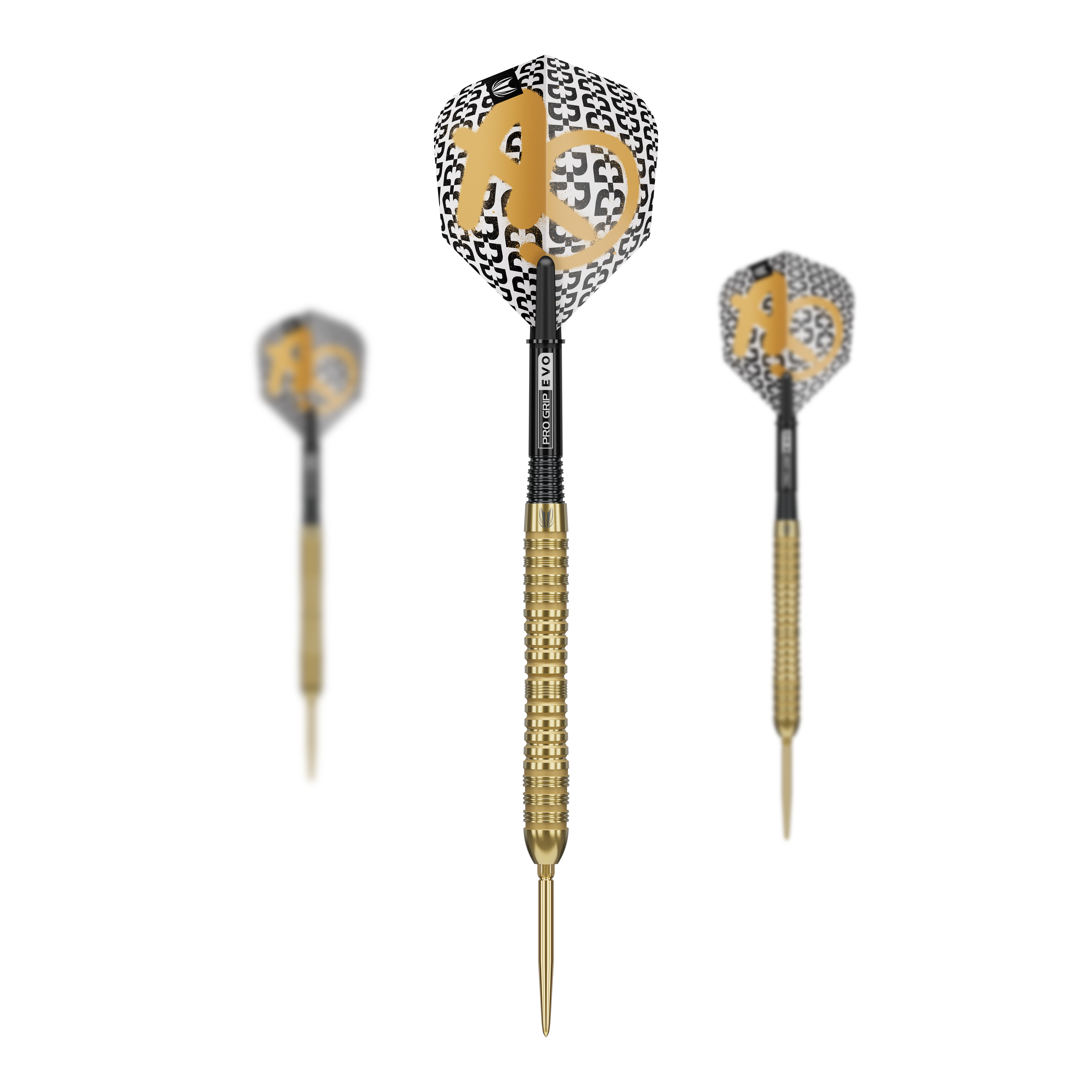 Target Bolide Envy 04 Swiss Point Steeldarts sind im Bild zu erkennen. Das Set eignet sich ideal für Wettkämpfe und Freizeitspiele.