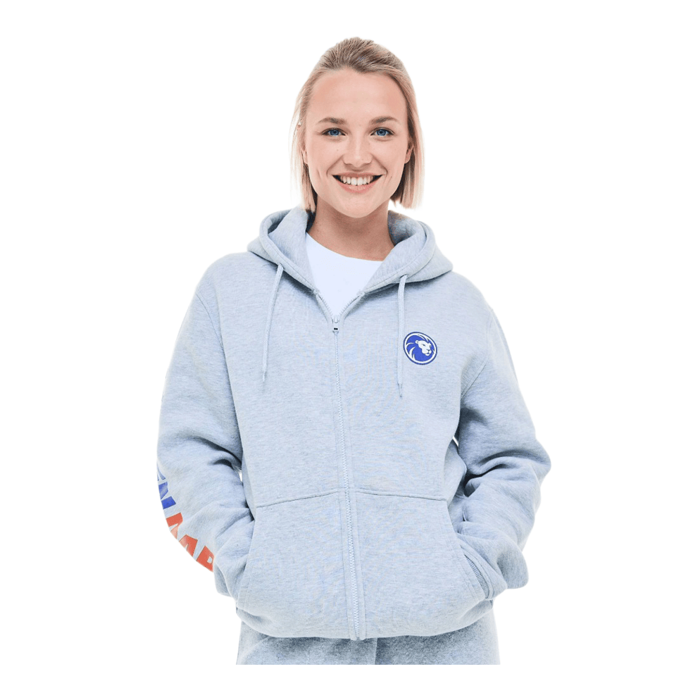 Sudadera con capucha y cremallera de la colección Löwen Das Bild zeigt den Löwen Kollektion Zip-Hoodie. Es handelt sich um einen bequemen Hoodie mit Reißverschluss.