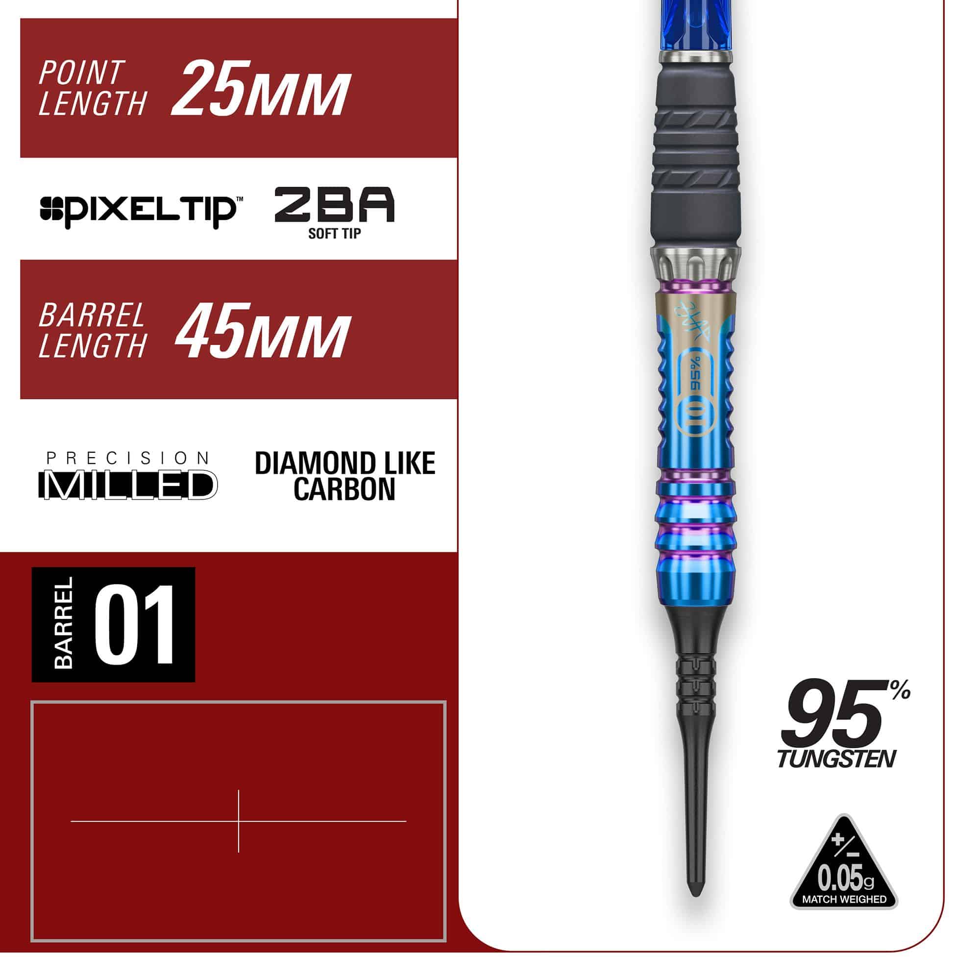 Dardos blandos Target Japan Rising Sun GEN10 - 21,5 g Abgebildet ist Target Japan Rising Sun GEN10 Softdarts - 21,5g. Dieses Dart-Set ist für präzises Spielen konzipiert.