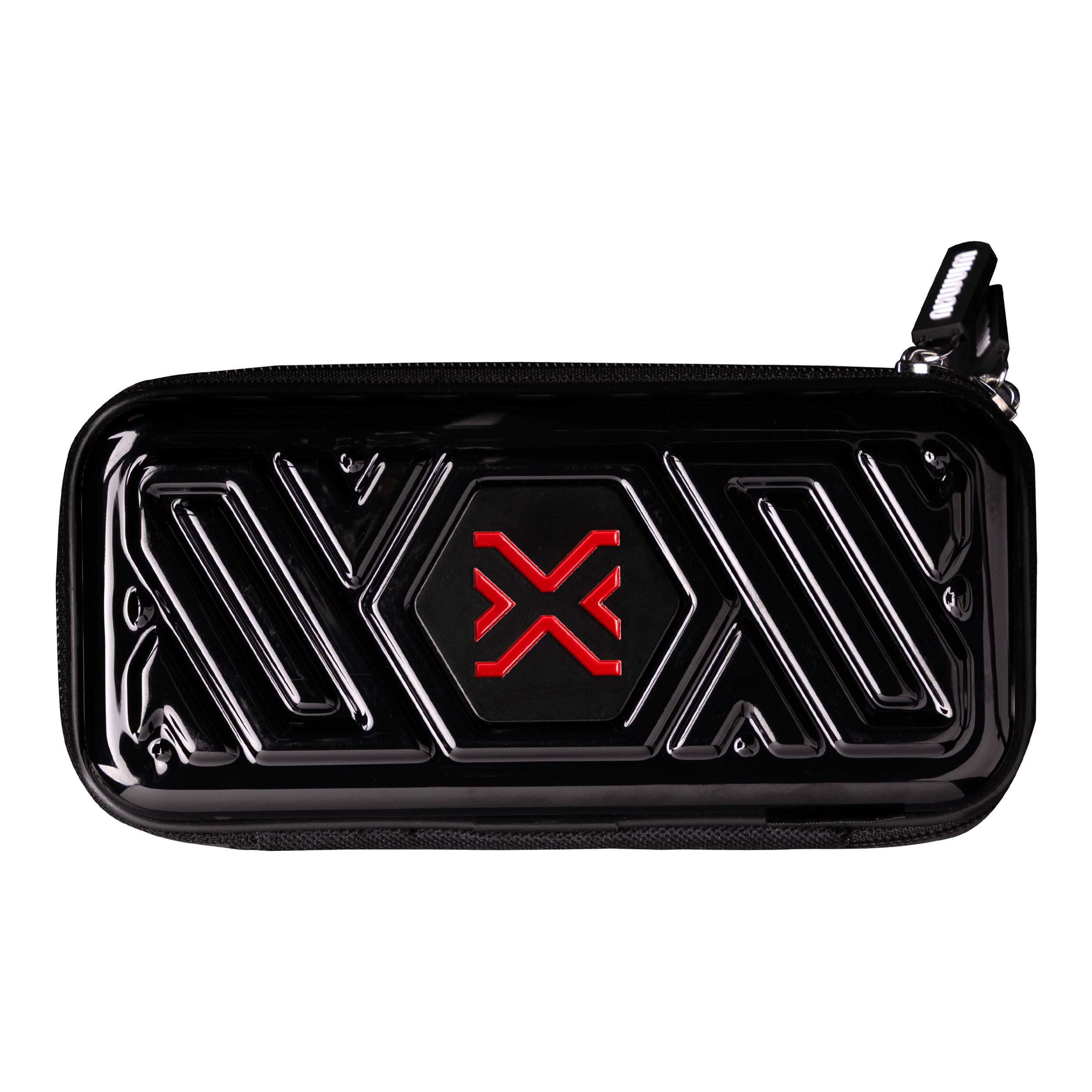 Cartera de dardos Winmau Blade X Armor G1 Auf dem Bild befindet sich der Artikel 8534_Winmau_Blade_X_Armor_G1_Dartwallet_1. Es scheint ein Produkt aus dem Dartbereich zu sein.