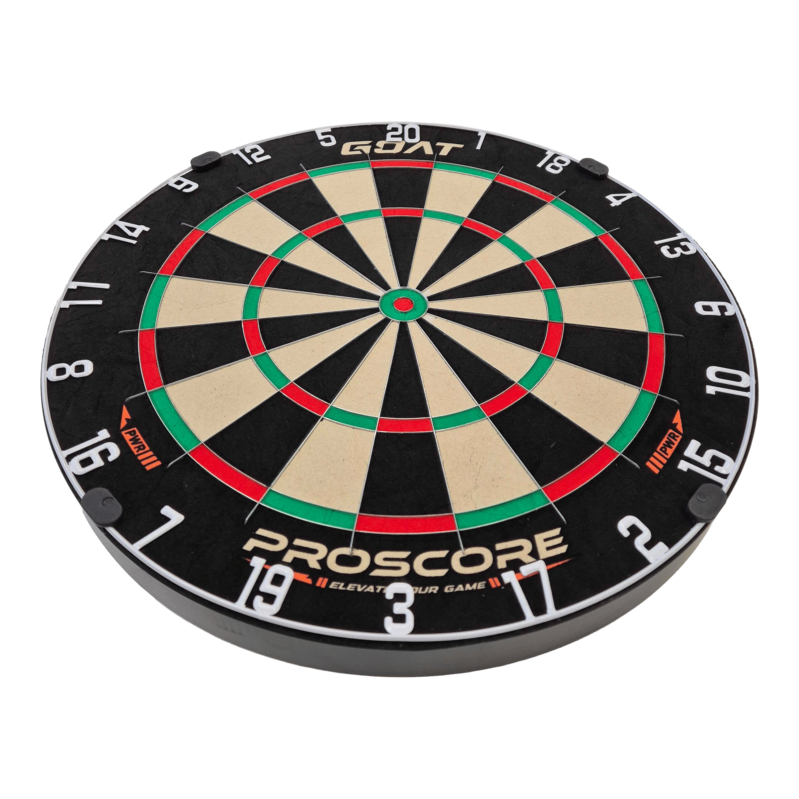 Diana de acero GOAT Proscore PWR Hier ist das GOAT Proscore PWR Steeldartboard zu sehen. Das Produkt bietet ideale Bedingungen für Steeldartfans.