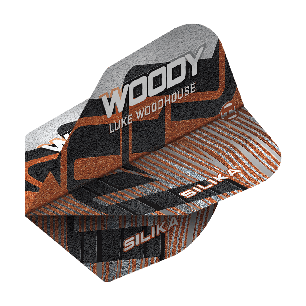 Harrows Silica Luke Woodhouse Serie 3 No6 Vuelos Dieses Bild zeigt Harrows Silika Luke Woodhouse Series 3 No6 Flights. Es ist ein Dart Flight für professionelle Spieler.