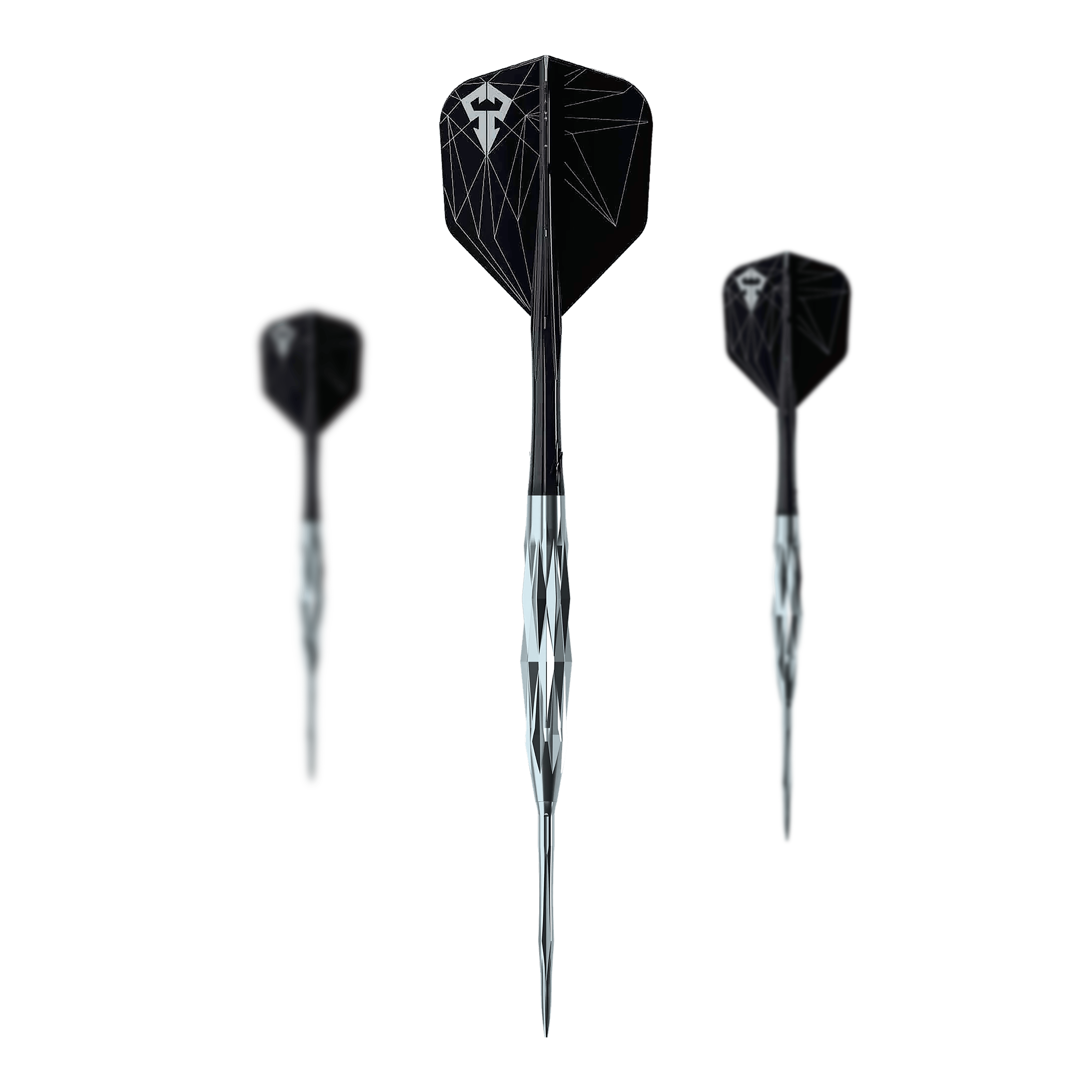 Dardos de acero Hyperion de la serie Caliburn Starships - 22 g Auf dem Bild sind die Caliburn Starships Series Hyperion Steeldarts im Set zu sehen. Sie eignen sich perfekt für Steeldart-Enthusiasten.