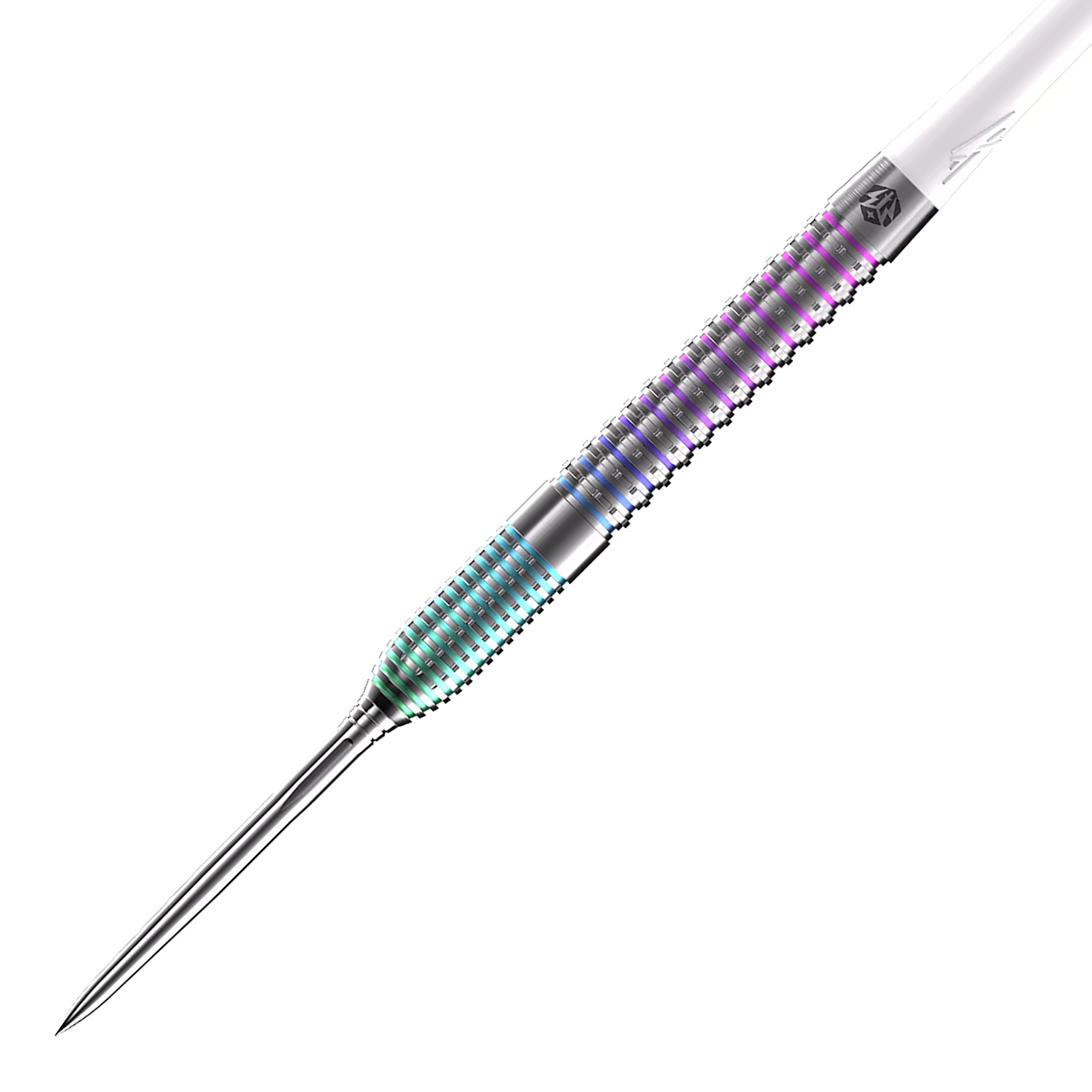 Das Bild zeigt die Caliburn Big Cats Ozelot Steeldarts mit 23 Gramm. Diese Steeldarts sind für präzises Dartspiel entwickelt.