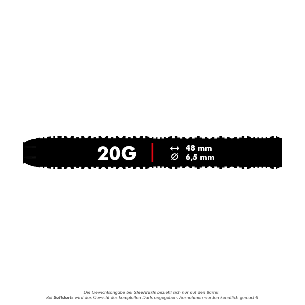 Dardos blandos rectos Shot ZEN - 20 g Hier sieht man die Shot ZEN Straight Softdarts - 20g. Diese Darts zeichnen sich durch ihre gerade Form und hervorragende Verarbeitung aus.