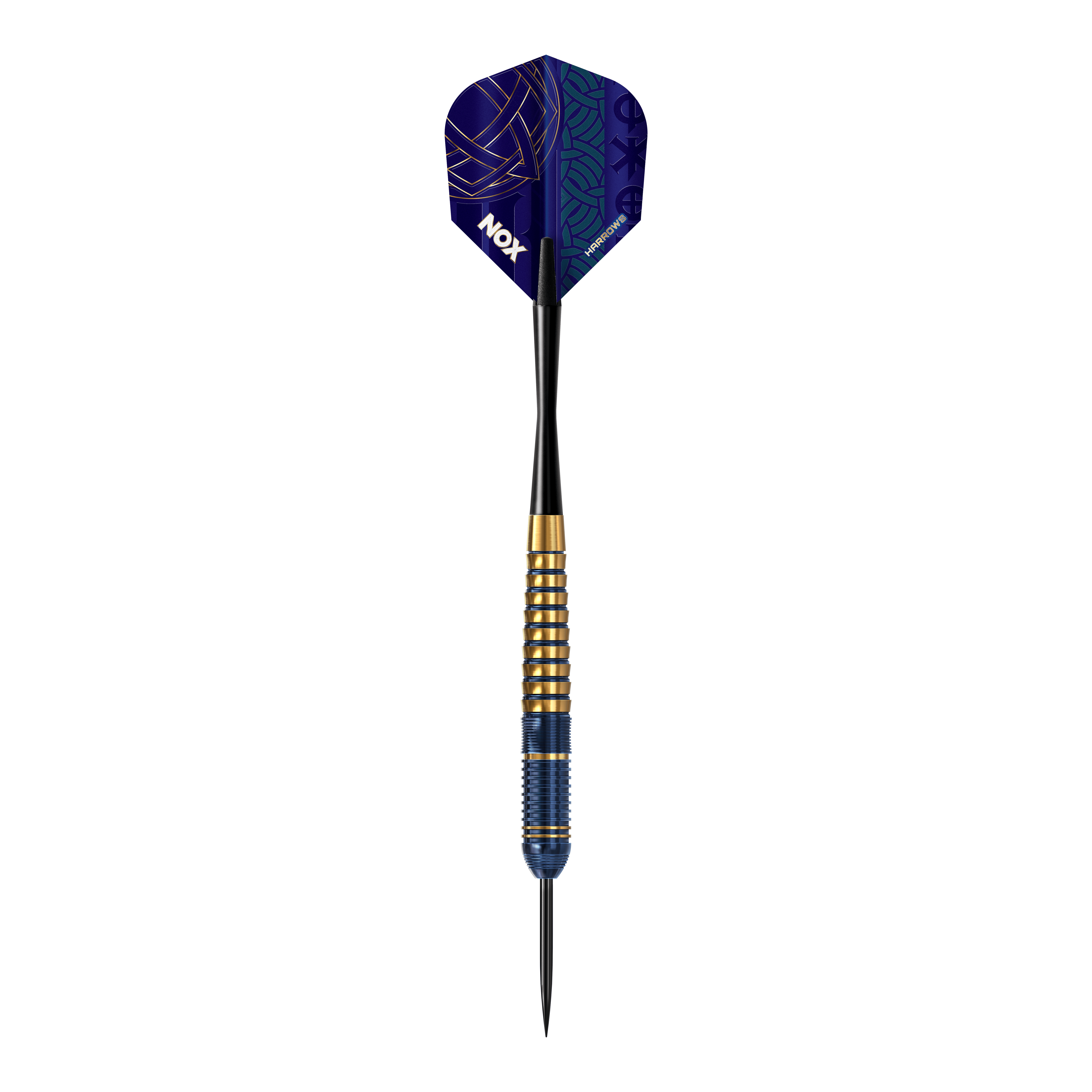 Dardos de acero y latón Harrows Nox Premium Das Bild präsentiert die Harrows Nox Premium Brass Steeldarts. Diese Pfeile sind ideal für Steeldart-Spieler und bieten eine gute Verarbeitung.