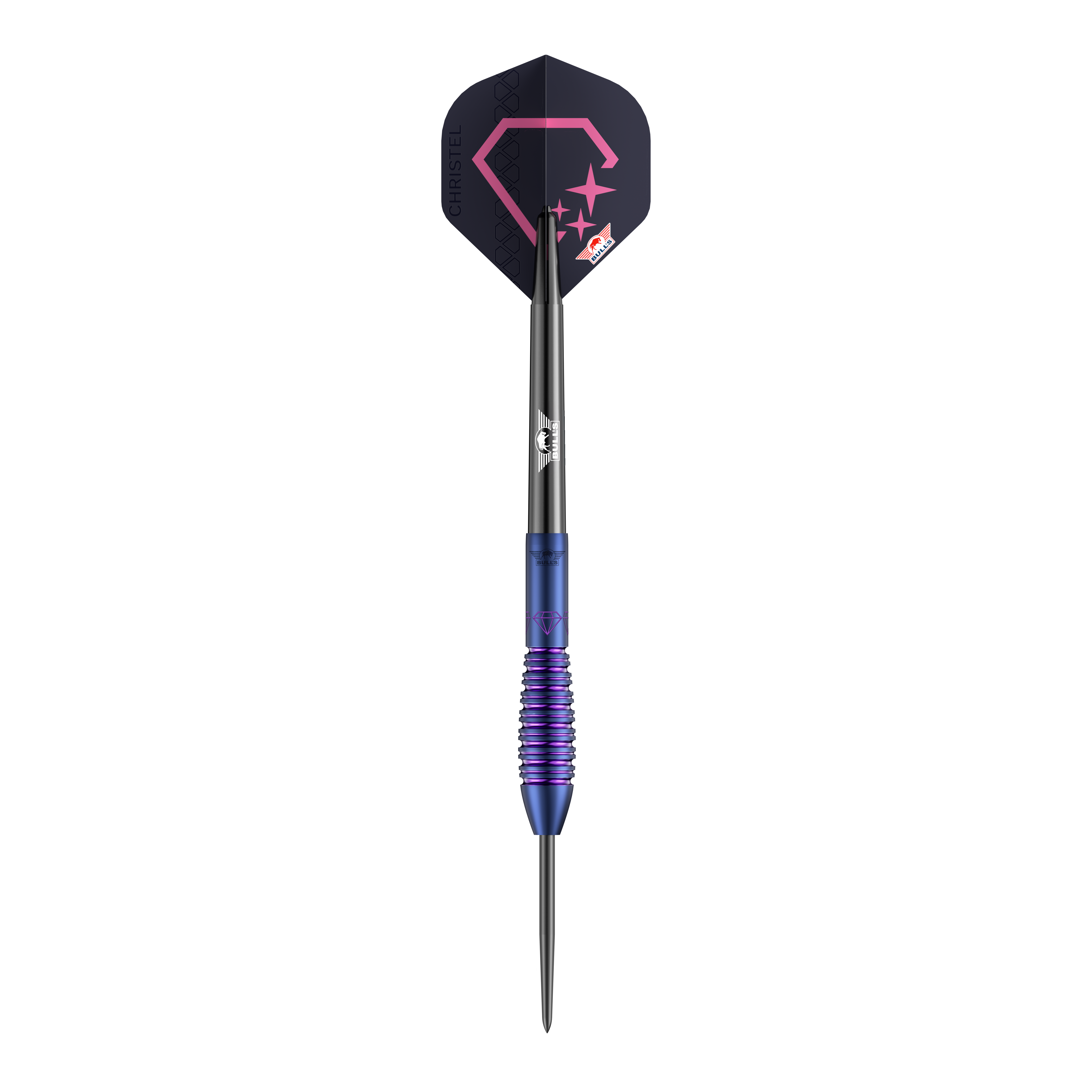 Bulls NL Christel Timmermans Satellite 90 dardos de acero 25g Das Foto zeigt die Bulls NL Christel Timmermans Satellite 90 Steeldarts 25g. Diese Darts sind bekannt für ihre präzise Verarbeitung.